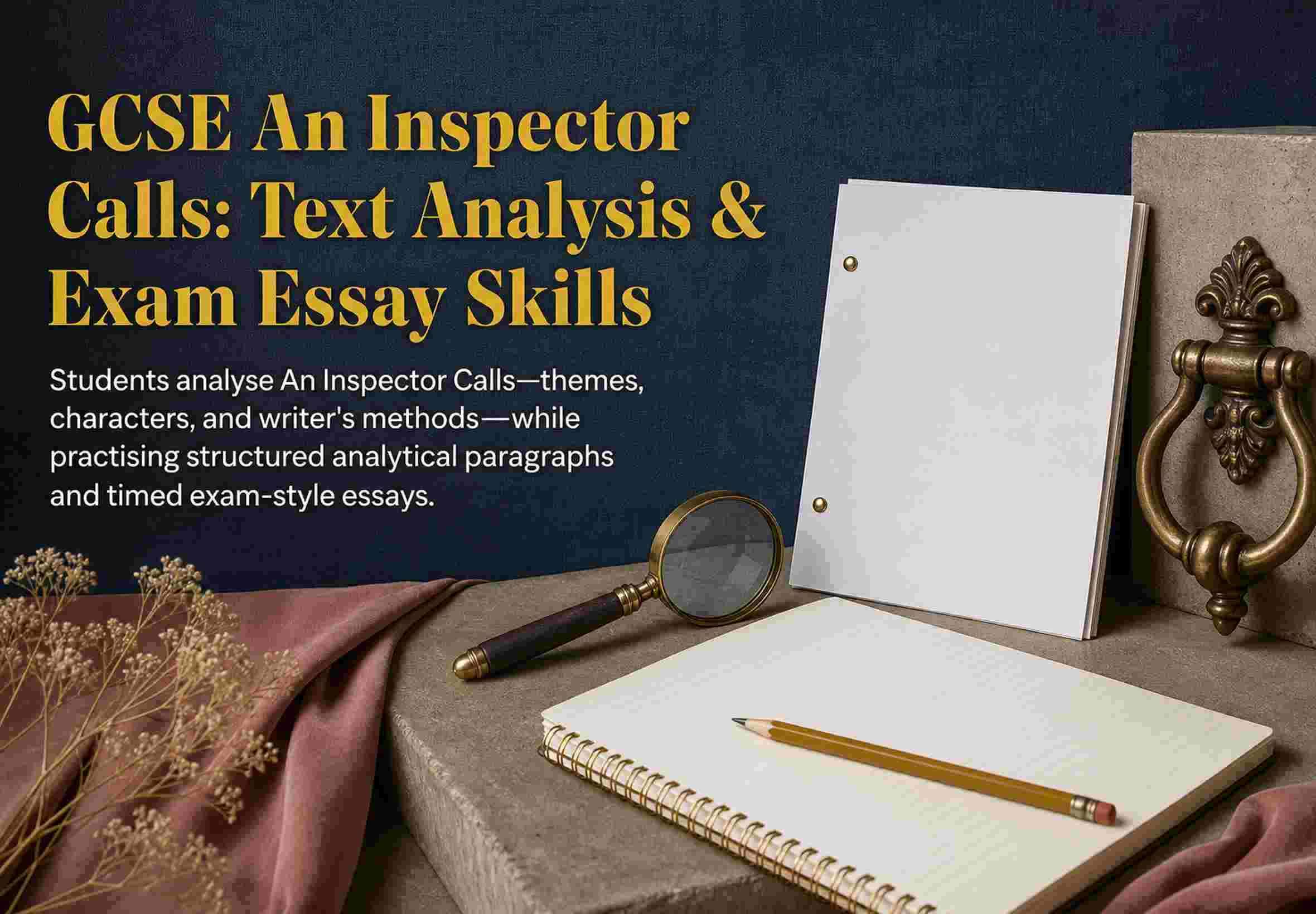 GCSE An Inspector Calls: Text Analysis & Exam Essay Skills