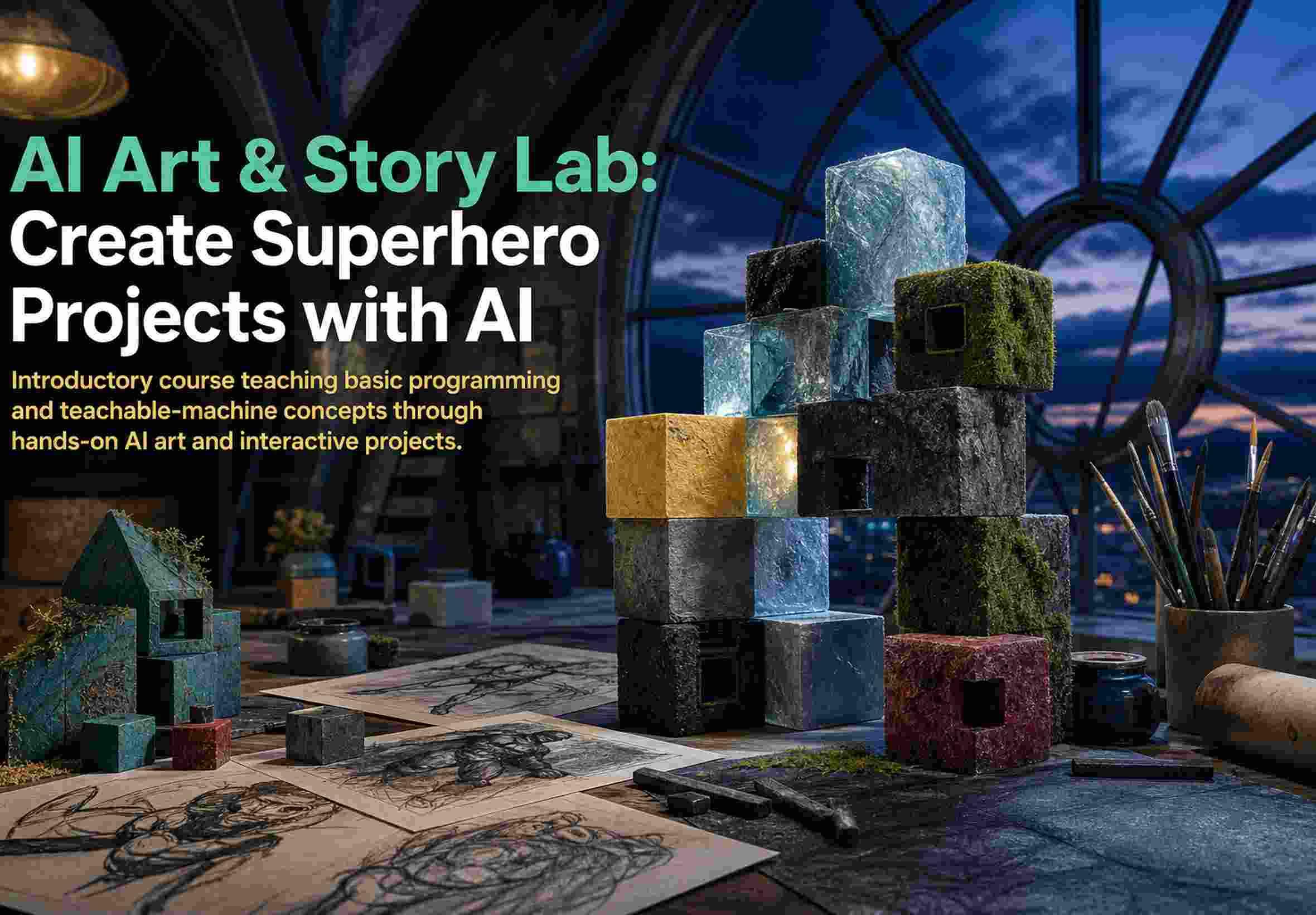 AI Art & Story Lab: Create Superhero Projects with AI