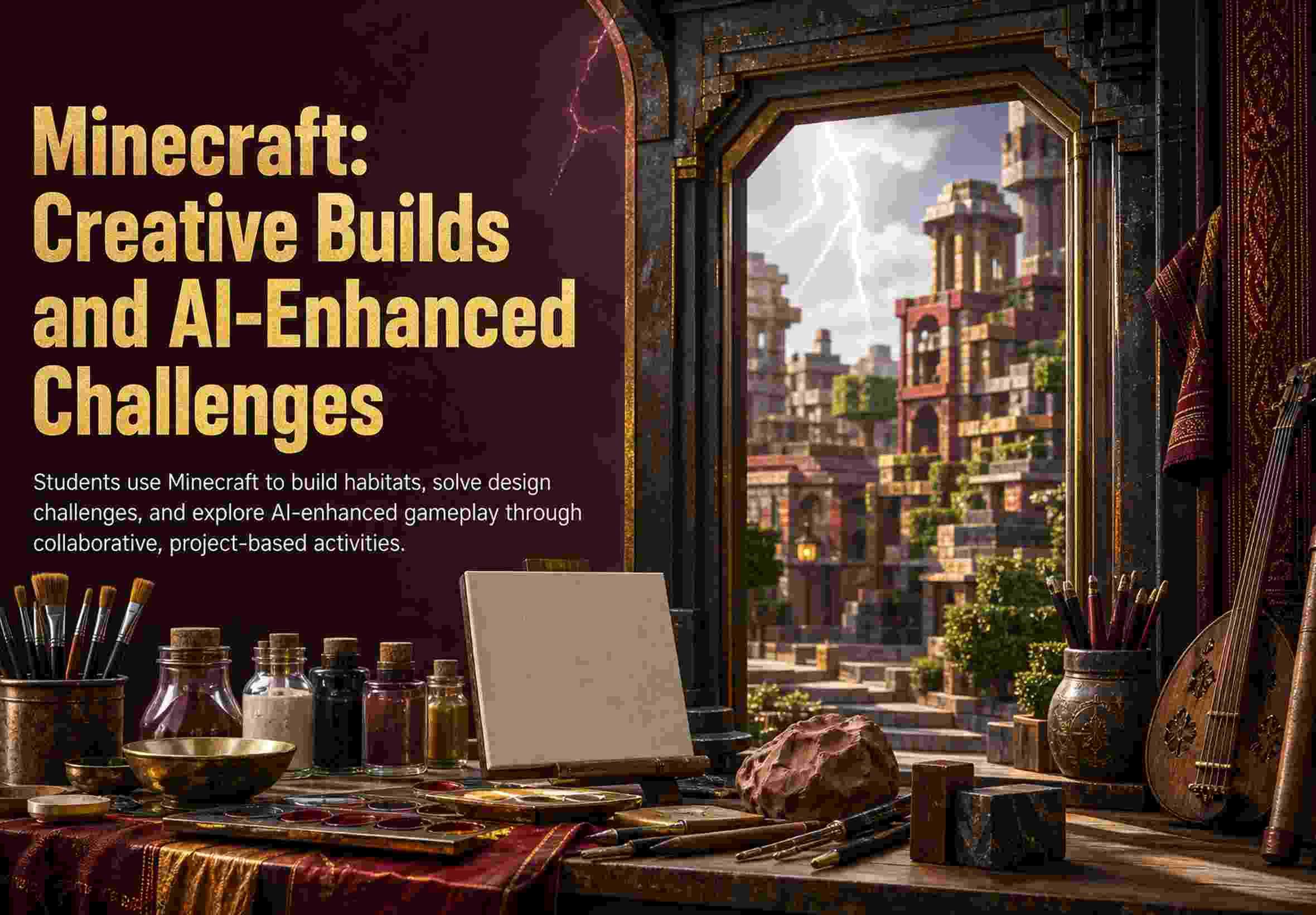 Minecraft: Creative Builds and AI-Enhanced Challenges