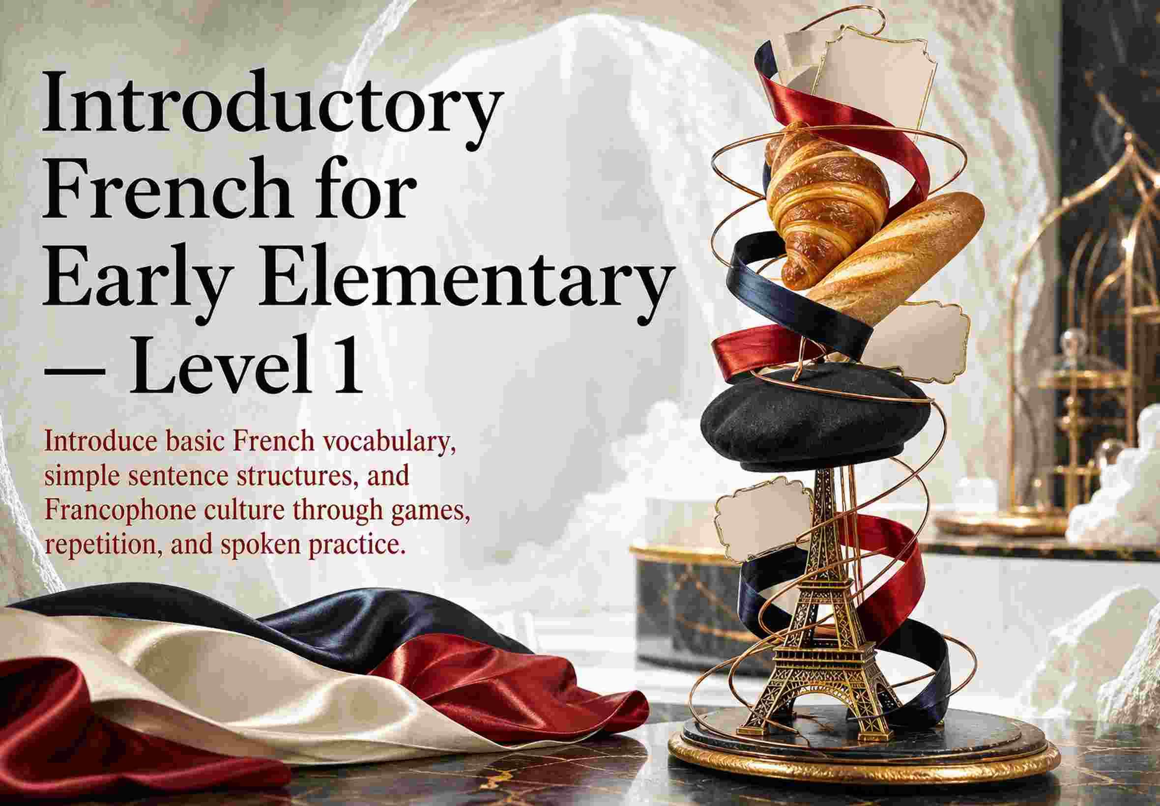 Introductory French for Early Elementary — Level 1