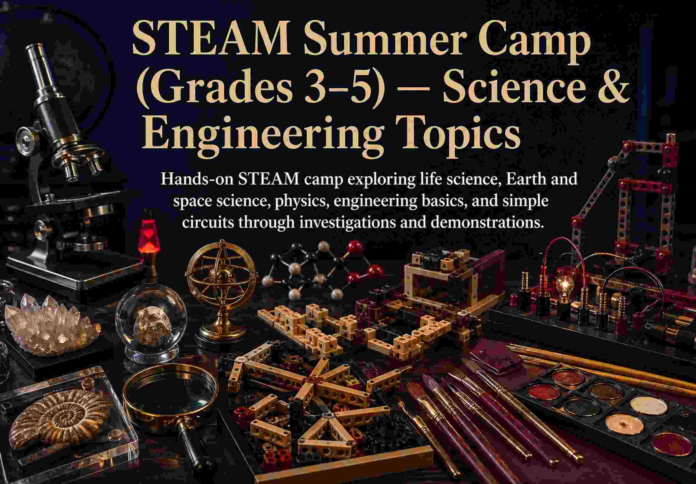 STEAM Summer Camp (Grades 3–5) — Science & Engineering Topics