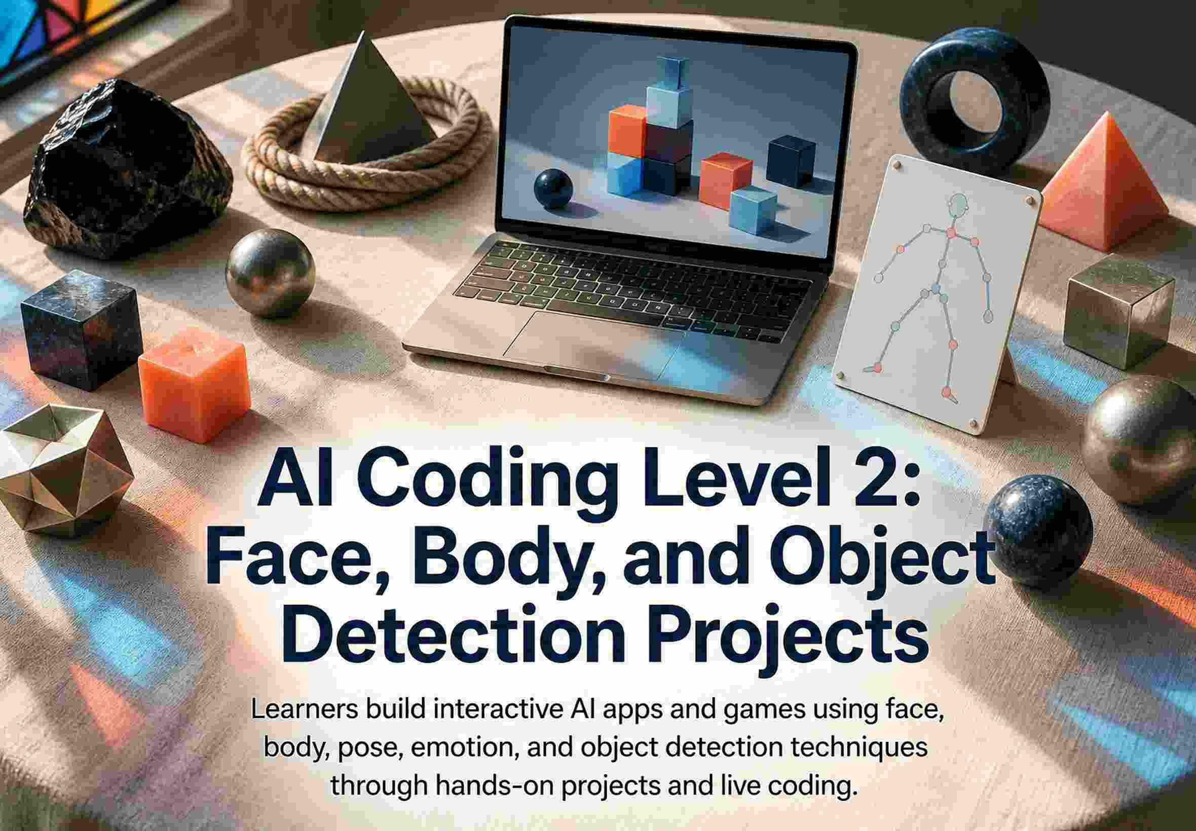 AI Coding Level 2: Face, Body, and Object Detection Projects