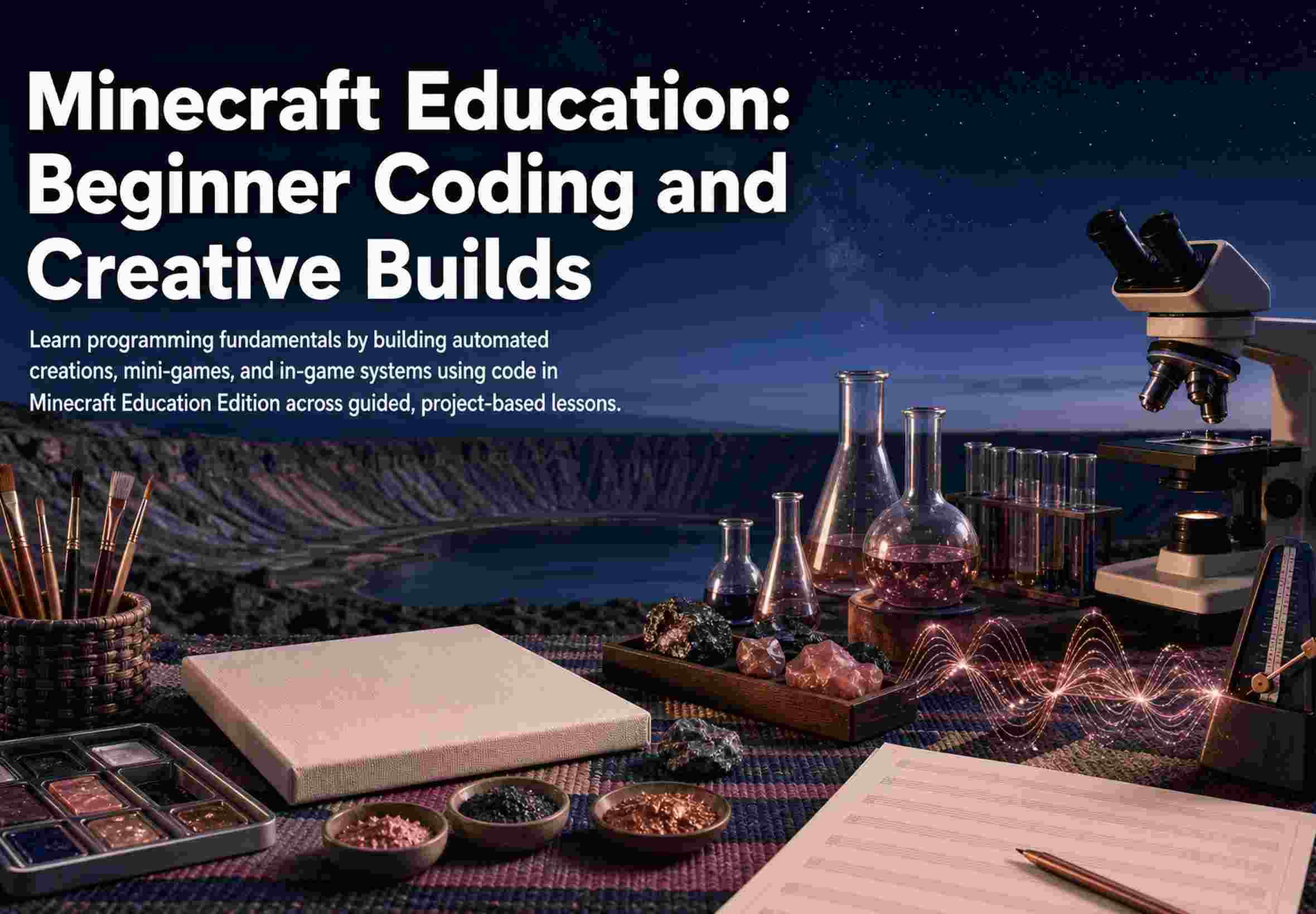 Minecraft Education: Beginner Coding and Creative Builds