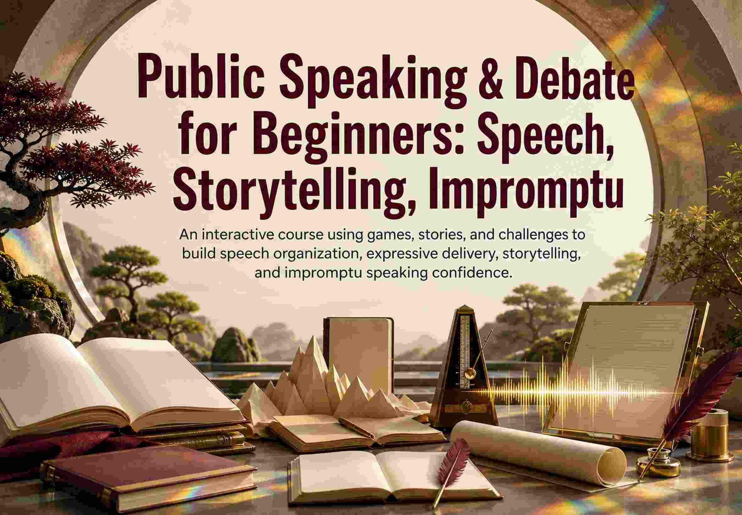 Public Speaking & Debate for Beginners: Speech, Storytelling, Impromptu