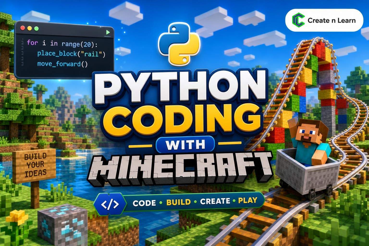 Python in Minecraft: Code Builds, Automation & Mini-Projects