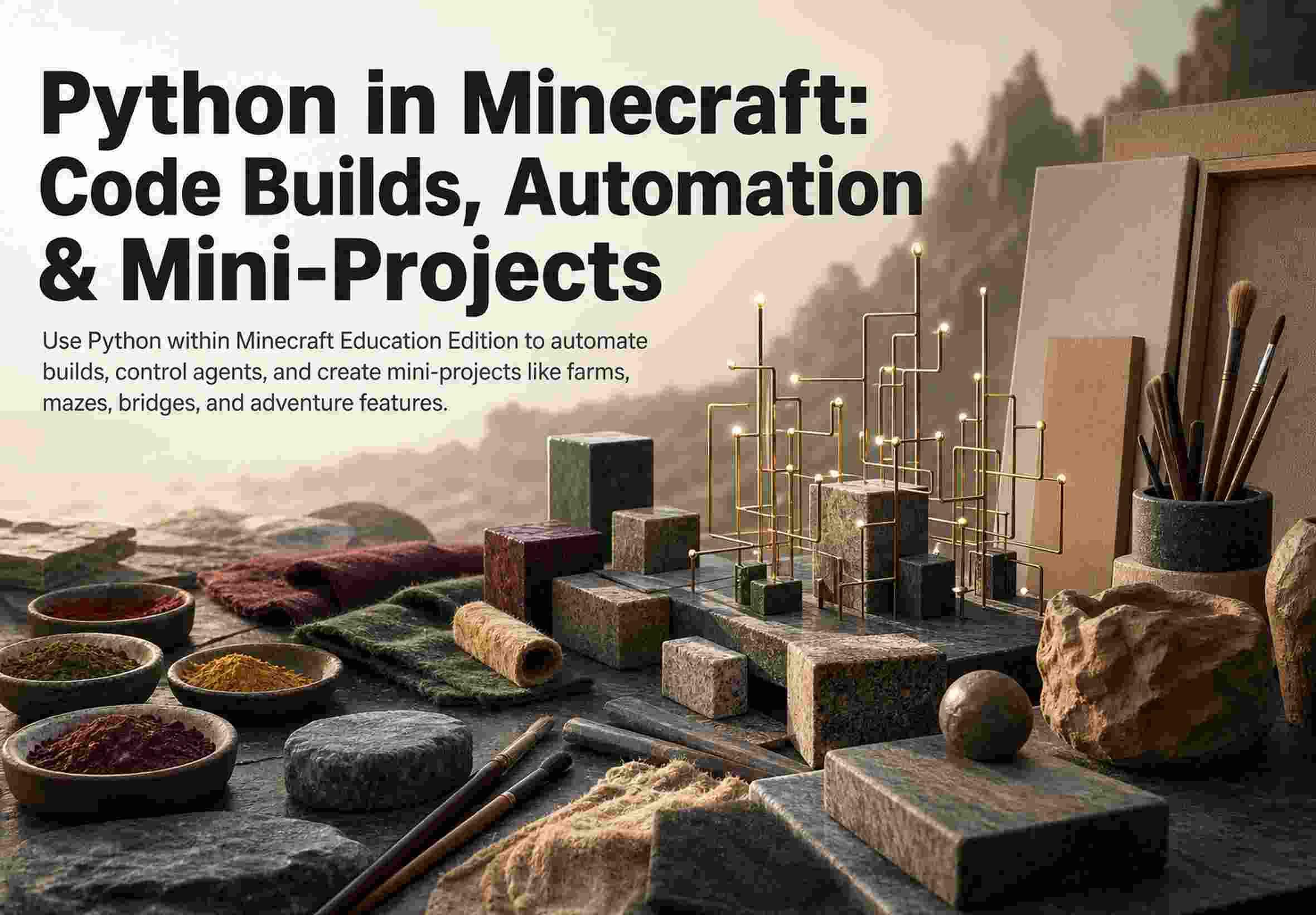 Python in Minecraft: Code Builds, Automation & Mini-Projects