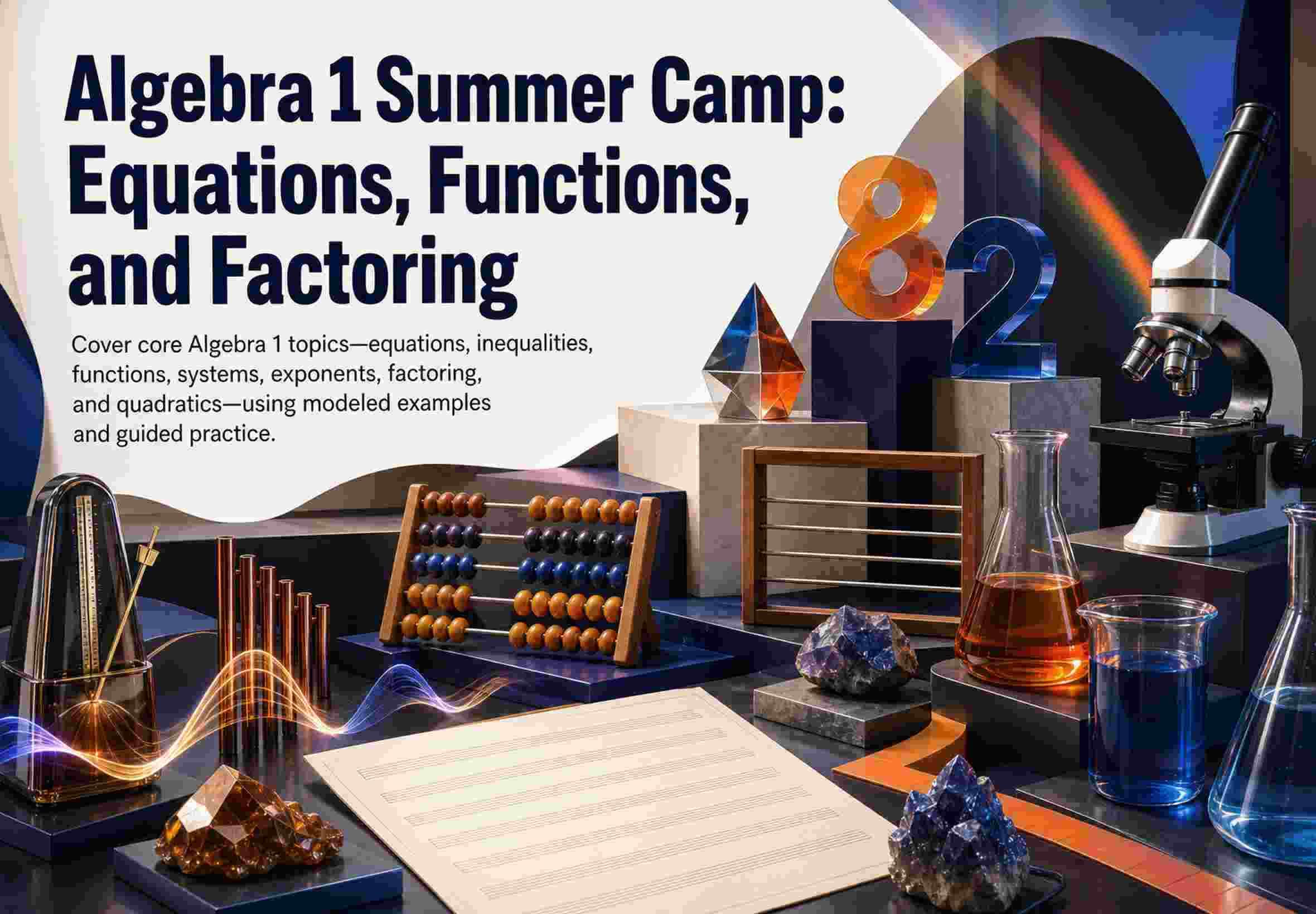 Algebra 1 Summer Camp: Equations, Functions, and Factoring