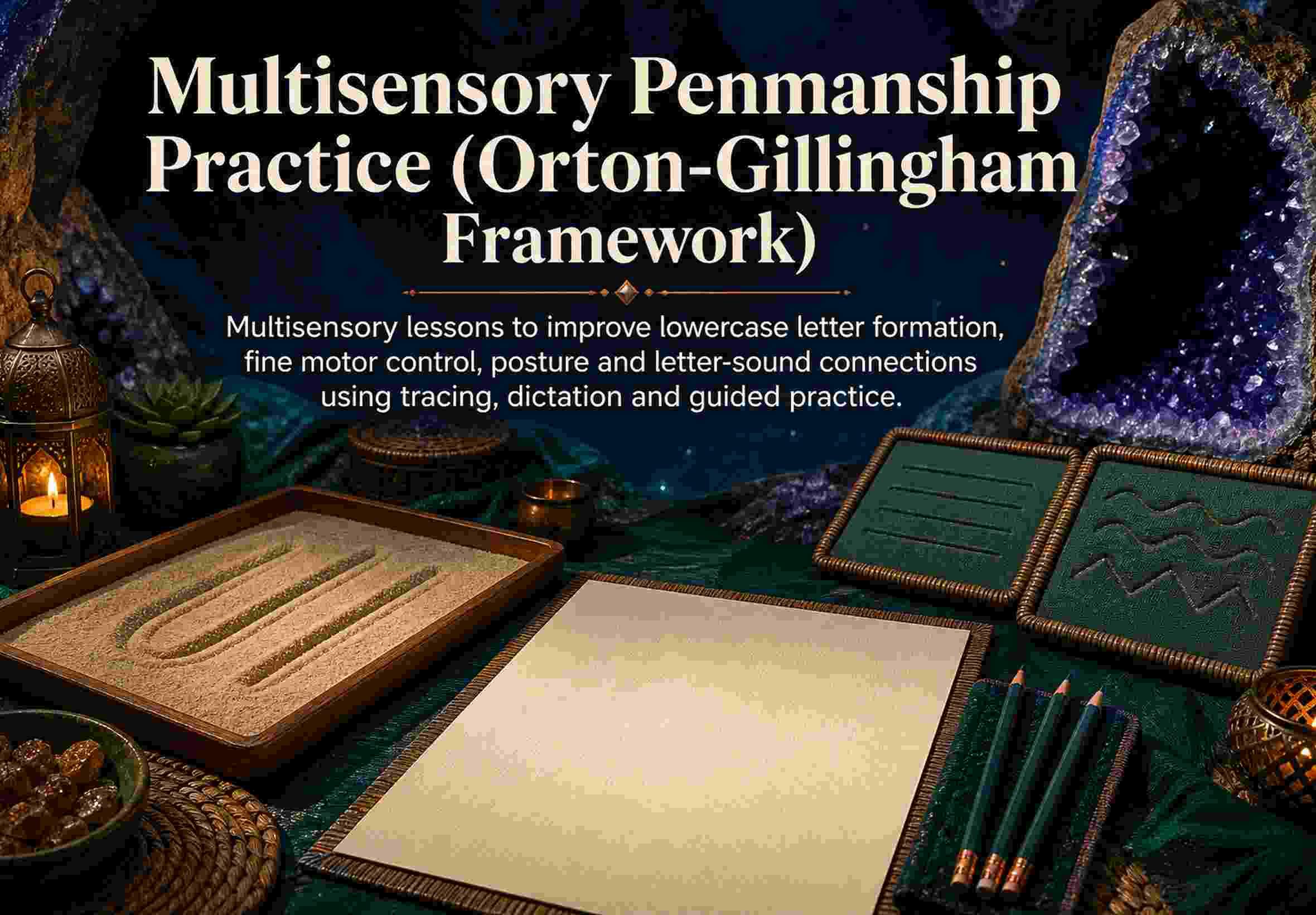 Multisensory Penmanship Practice (Orton‑Gillingham Framework)