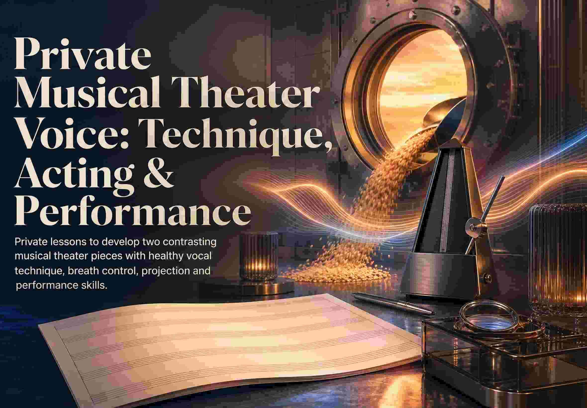 Private Musical Theater Voice: Technique, Acting & Performance