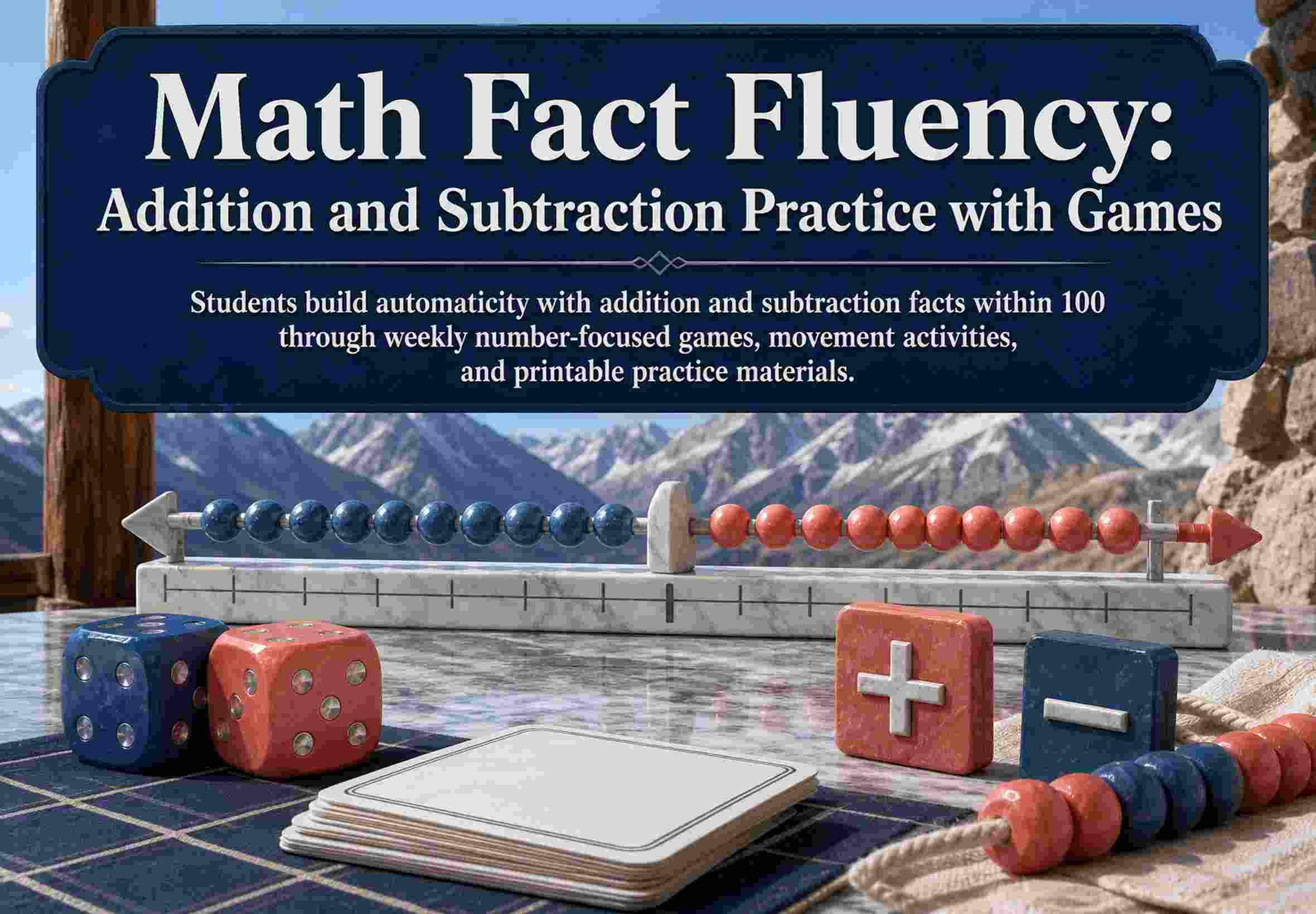 Math Fact Fluency: Addition and Subtraction Practice with Games