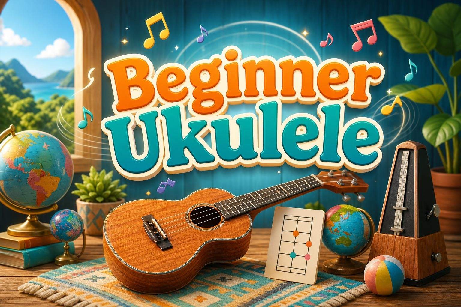 Beginner Ukulele: Posture, Chords, Rhythm & Notation