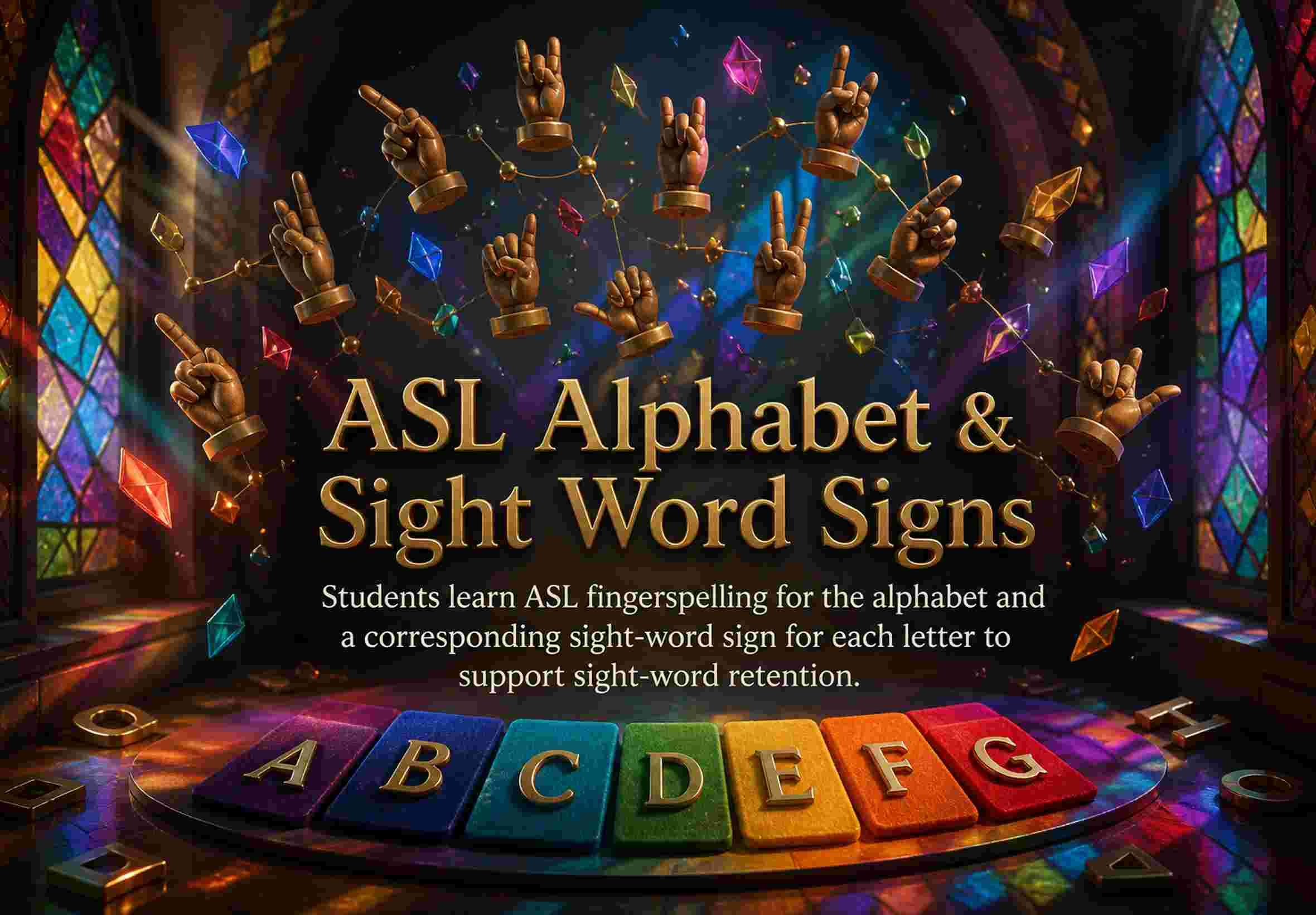 ASL Alphabet & Sight Word Signs