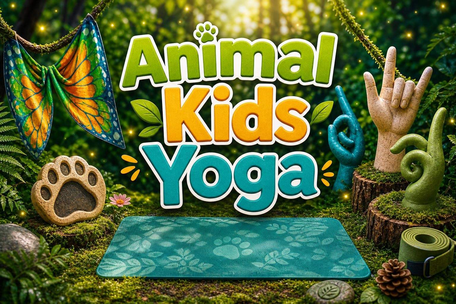 Animal Kids Yoga with American Sign Language