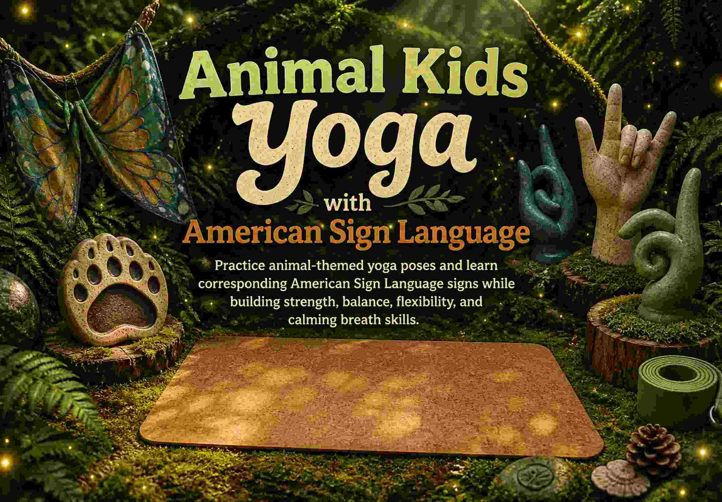 Animal Kids Yoga with American Sign Language