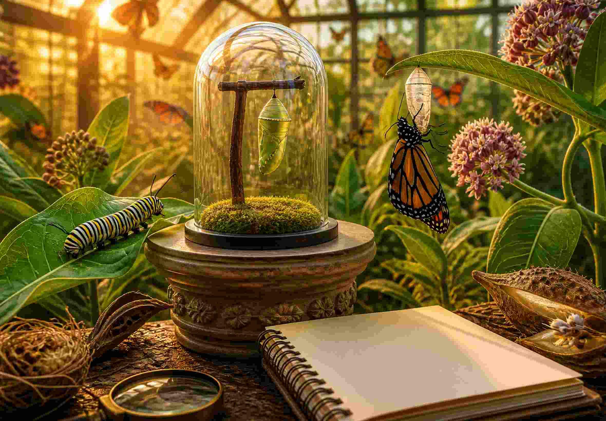 Butterfly Life Cycle with Live Caterpillar Observations