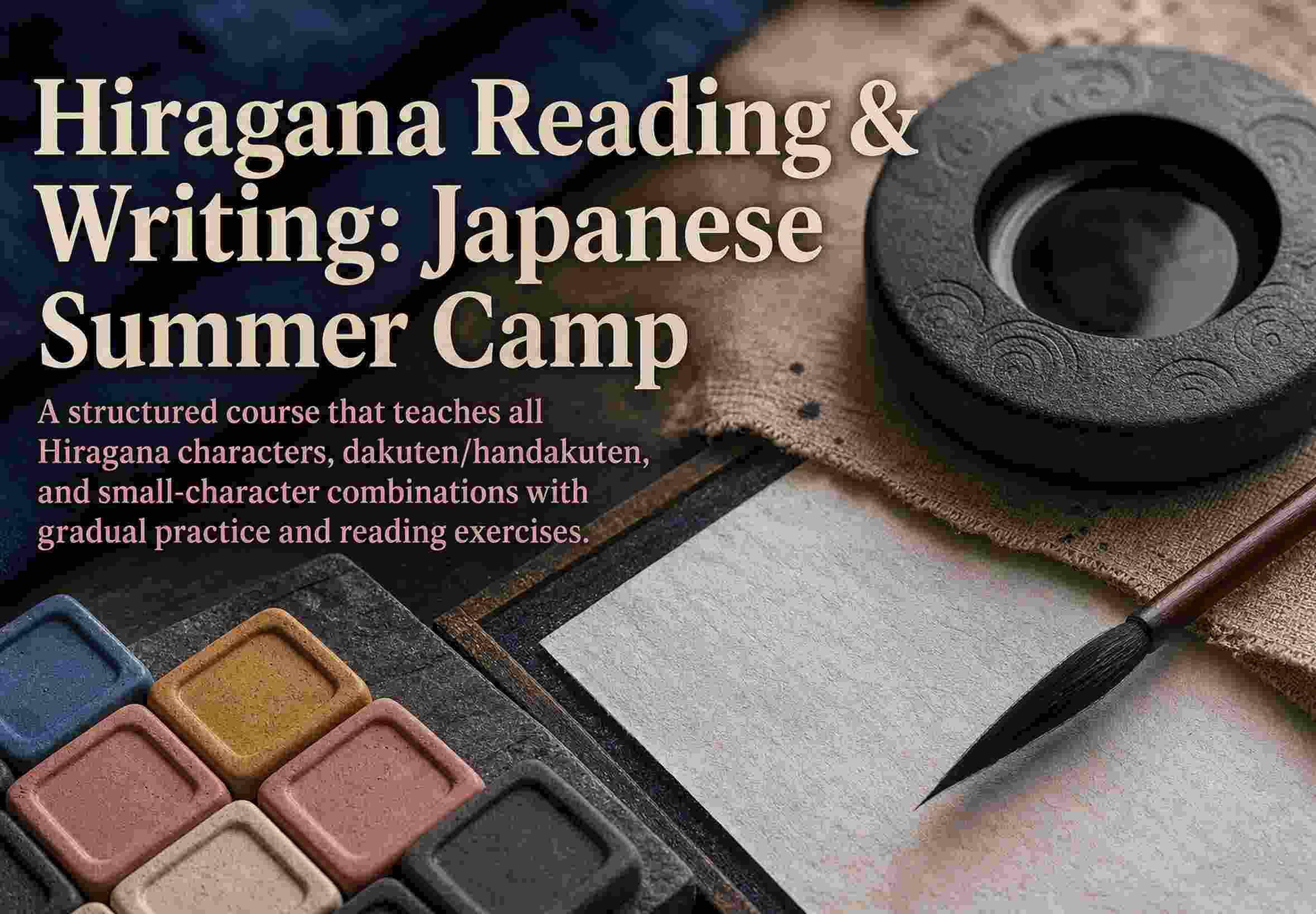 Hiragana Reading & Writing: Japanese Summer Camp