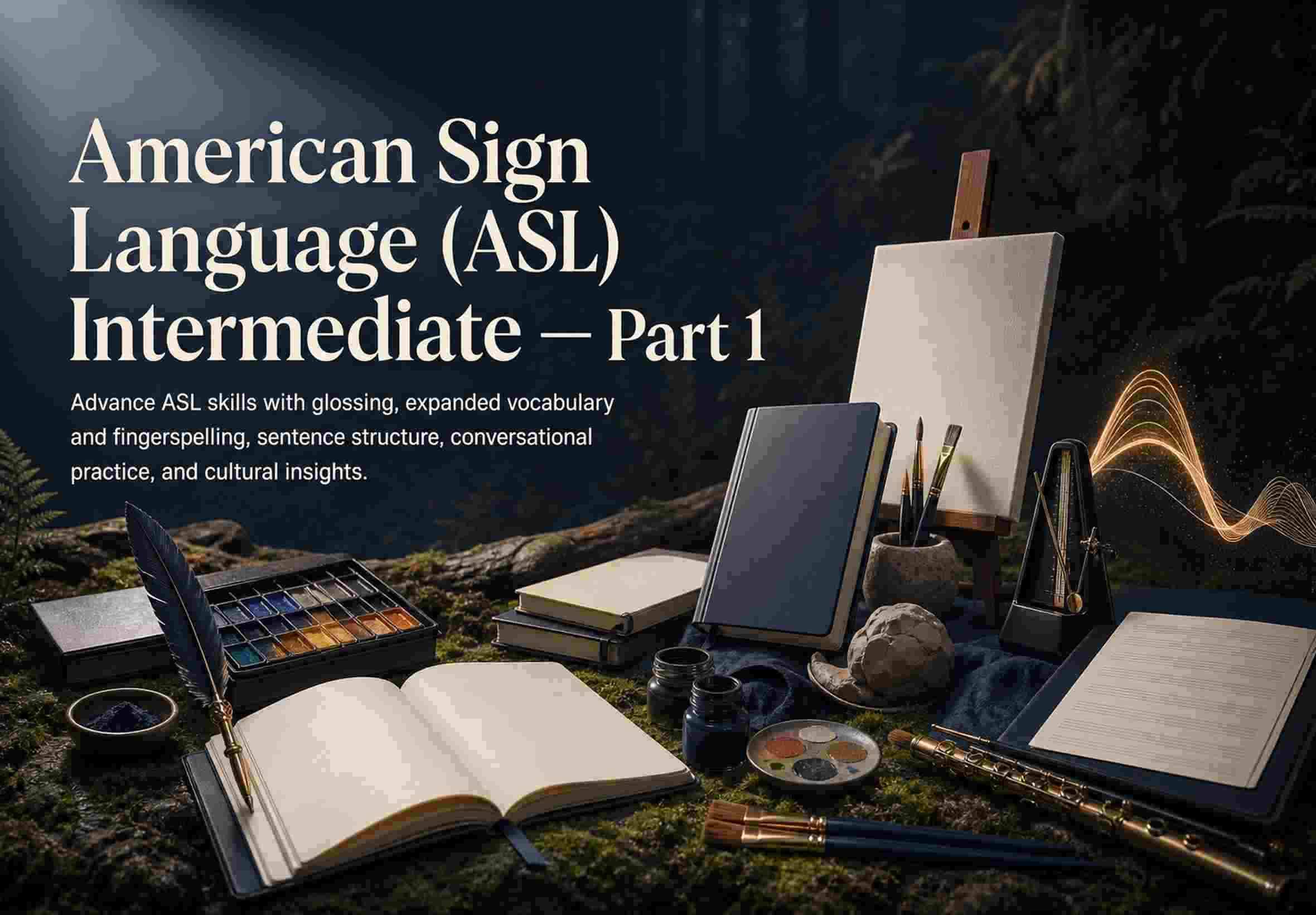 American Sign Language (ASL) Intermediate — Part 1