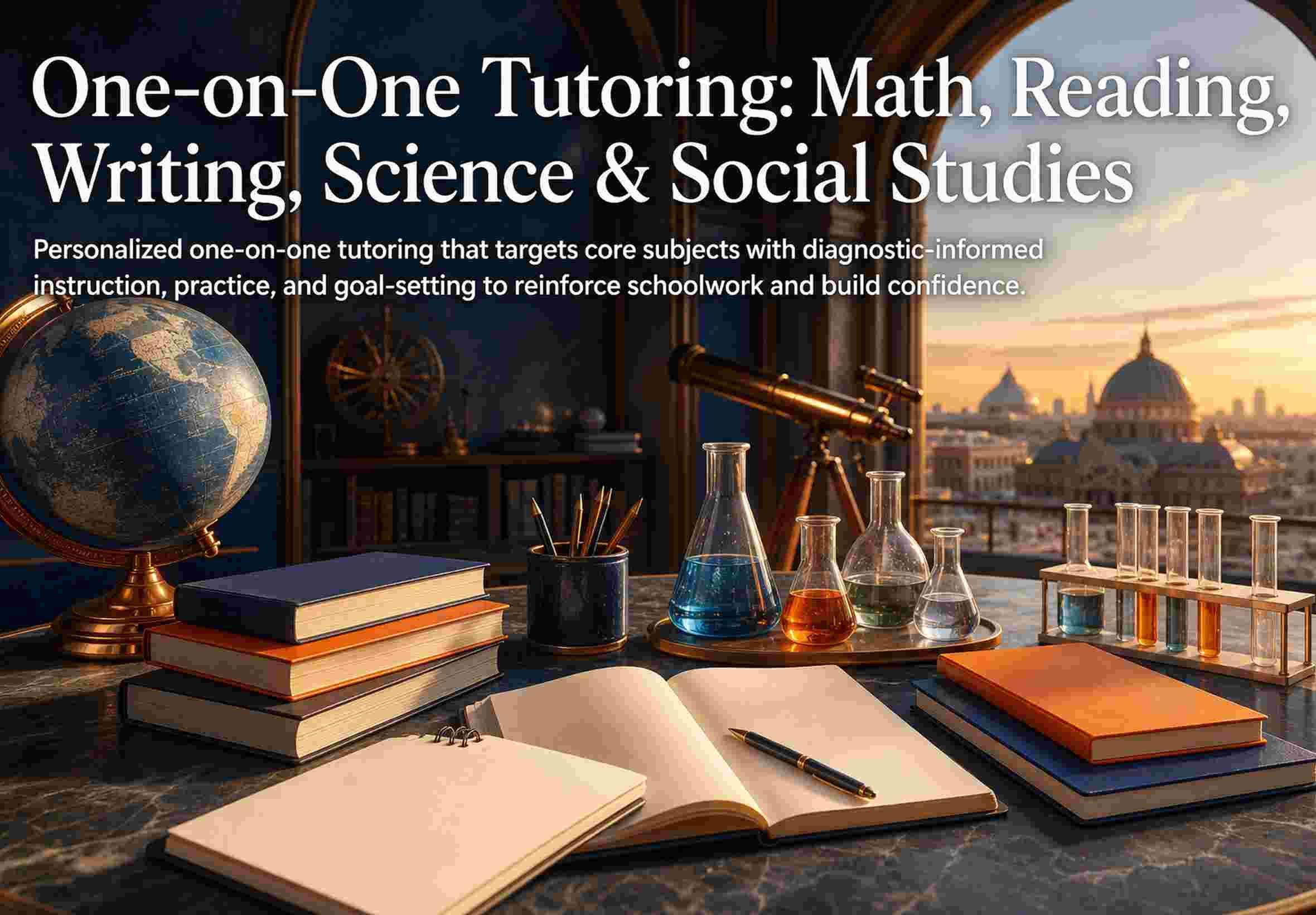 One-on-One Tutoring: Math, Reading, Writing, Science & Social Studies