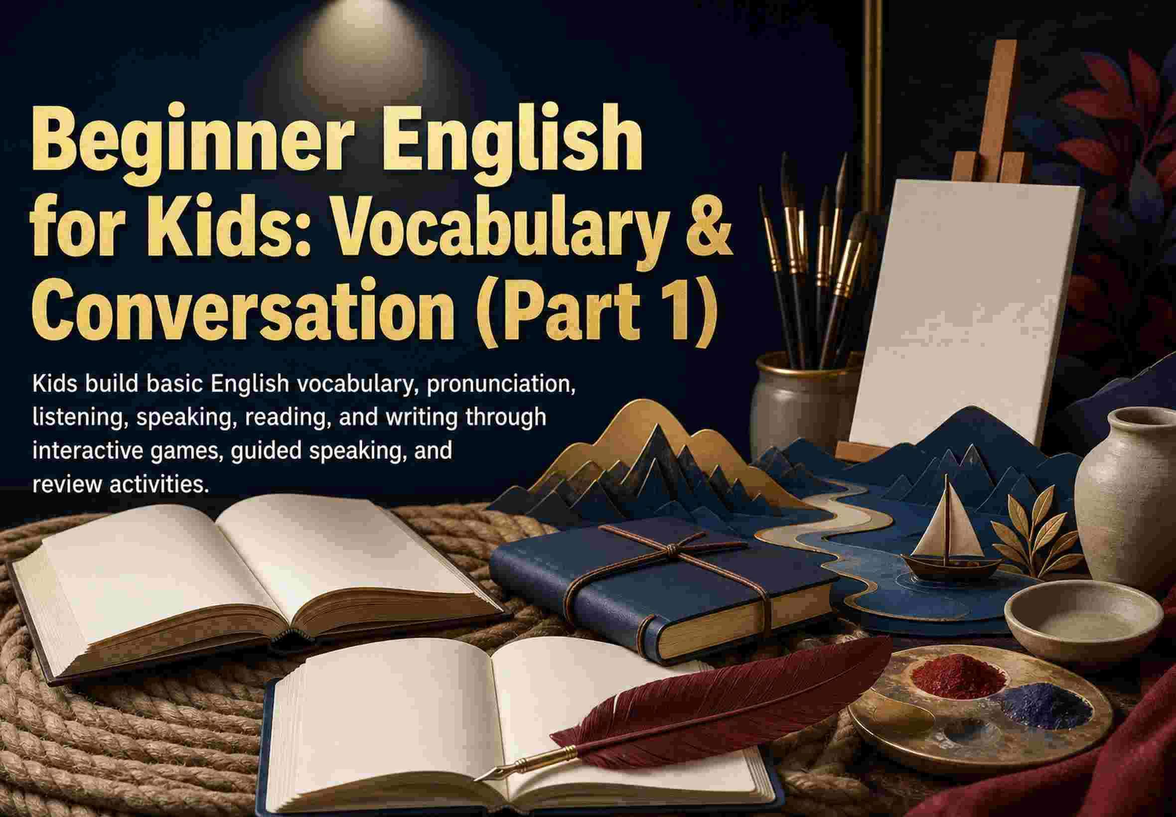 Beginner English for Kids: Vocabulary & Conversation (Part 1)