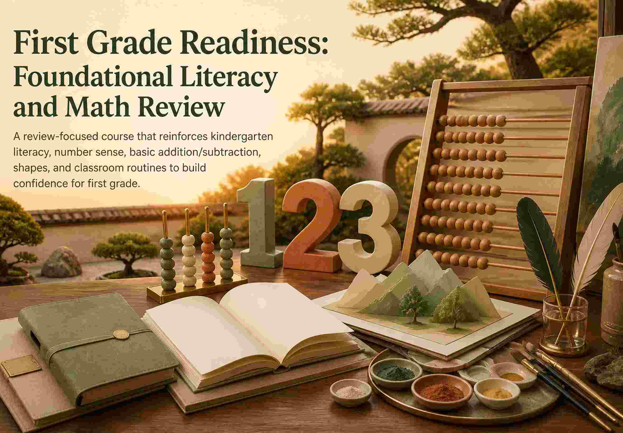 First Grade Readiness: Foundational Literacy and Math Review