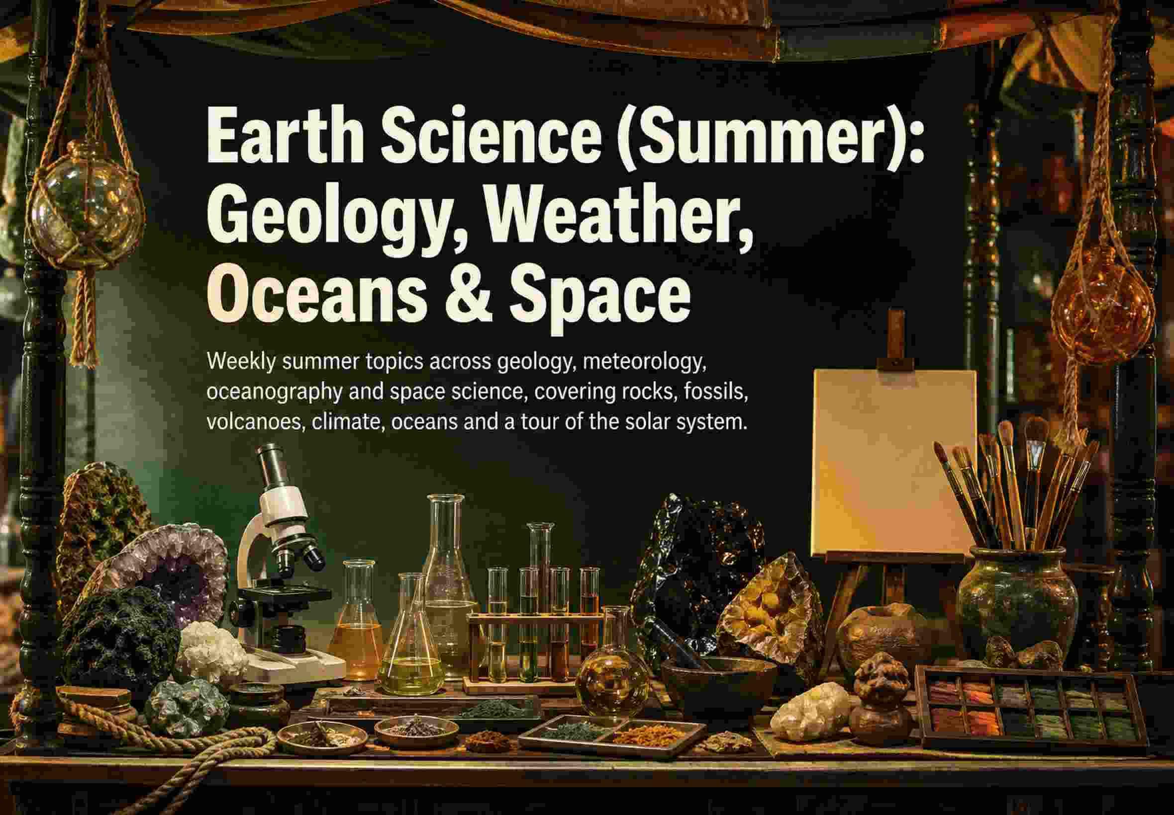 Earth Science (Summer): Geology, Weather, Oceans & Space