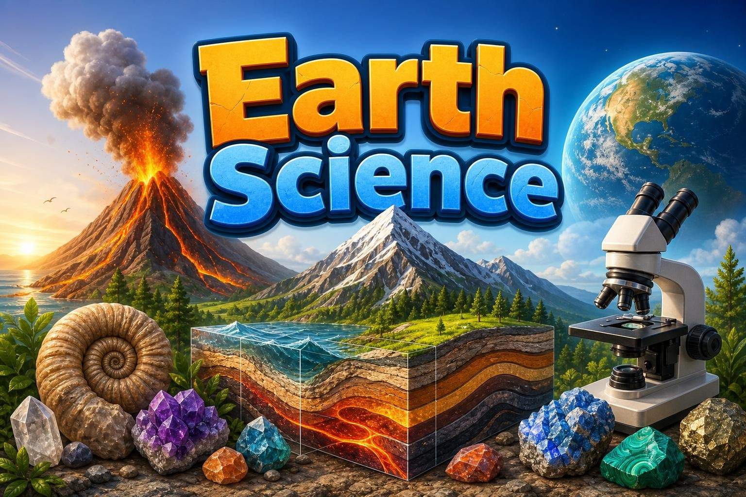 Earth Science Semester 1: Geology, Weather, Oceans, and Space