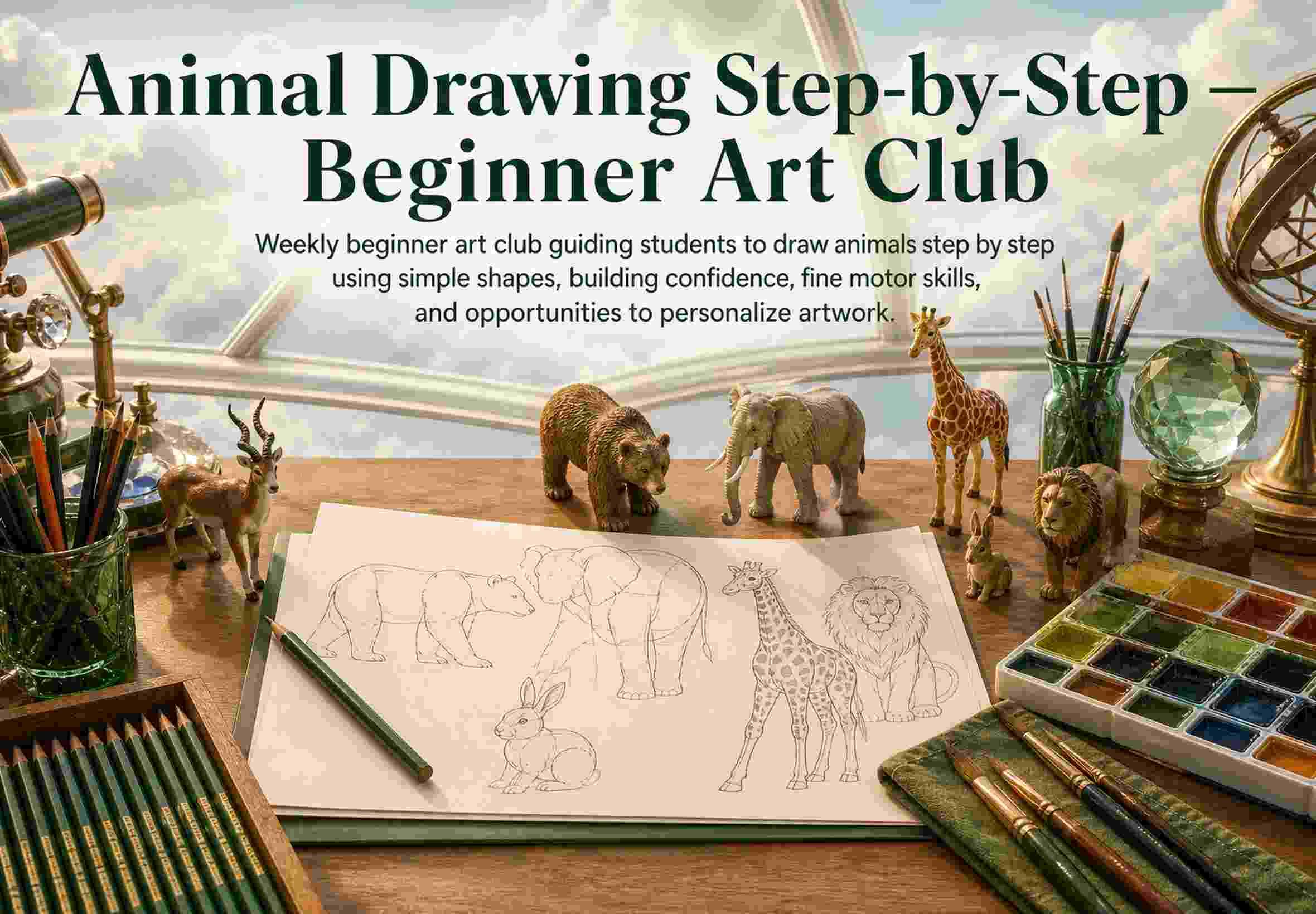 Animal Drawing Step-by-Step — Beginner Art Club