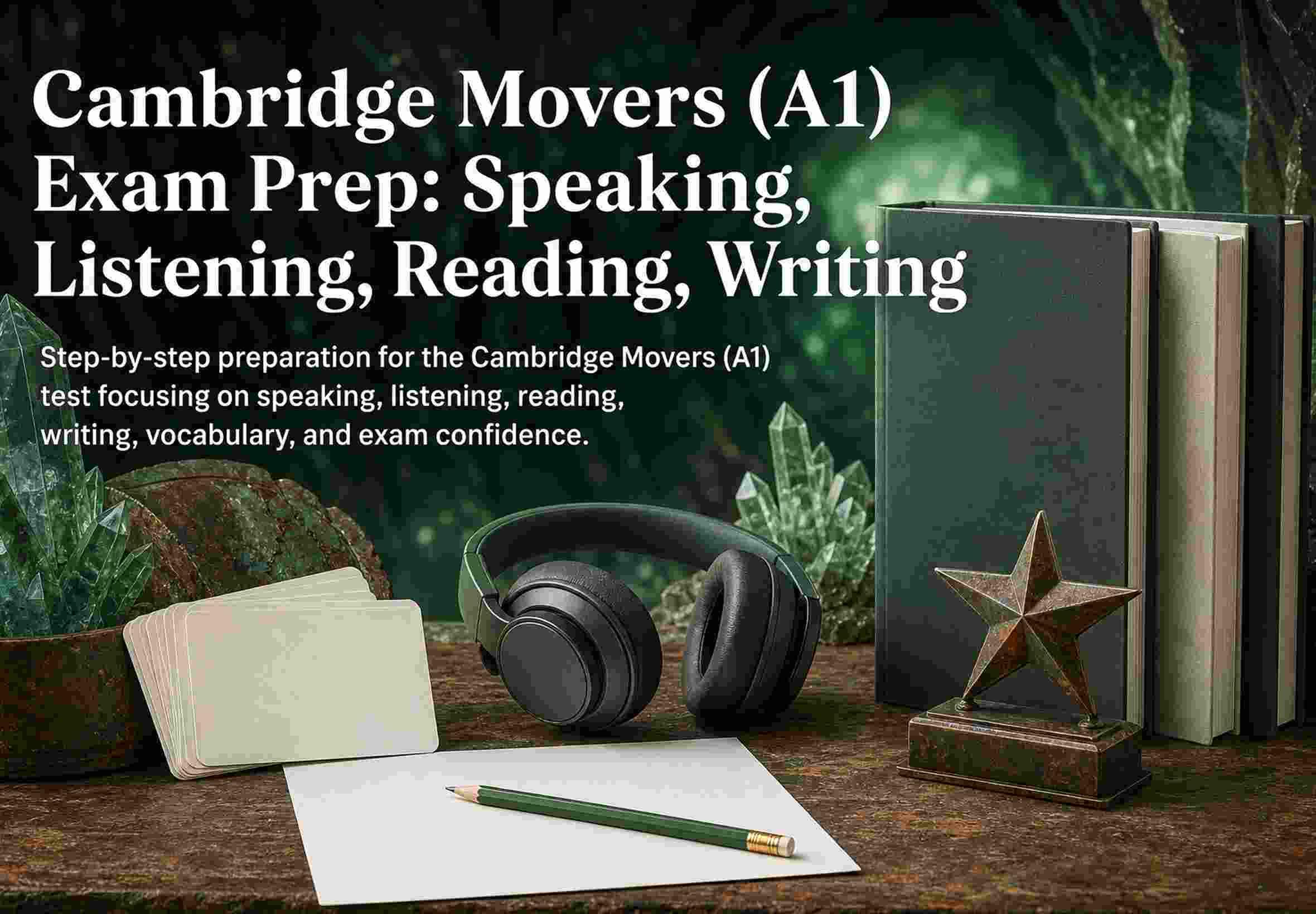 Cambridge Movers (A1) Exam Prep: Speaking, Listening, Reading, Writing