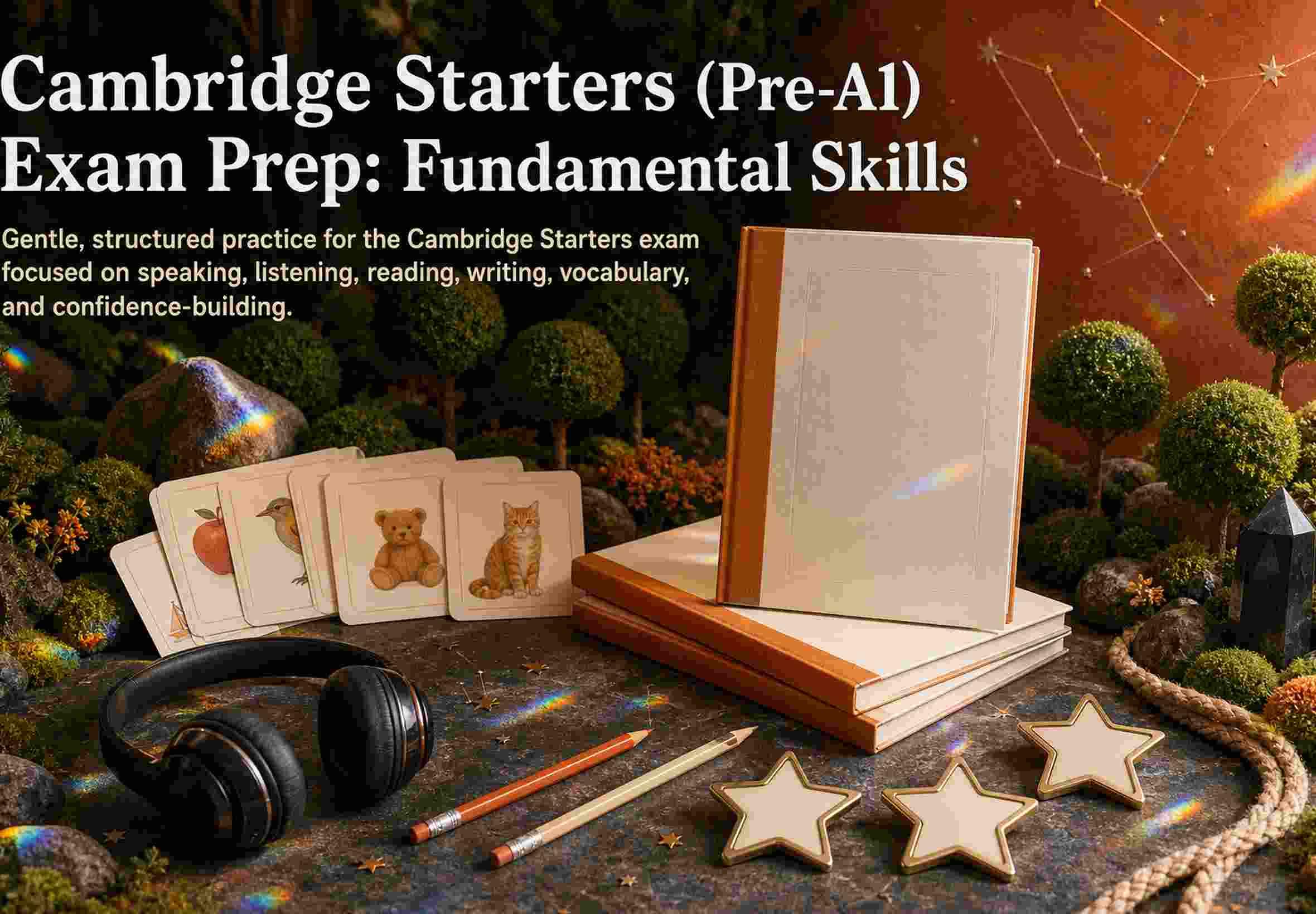 Cambridge Starters (Pre-A1) Exam Prep: Fundamental Skills