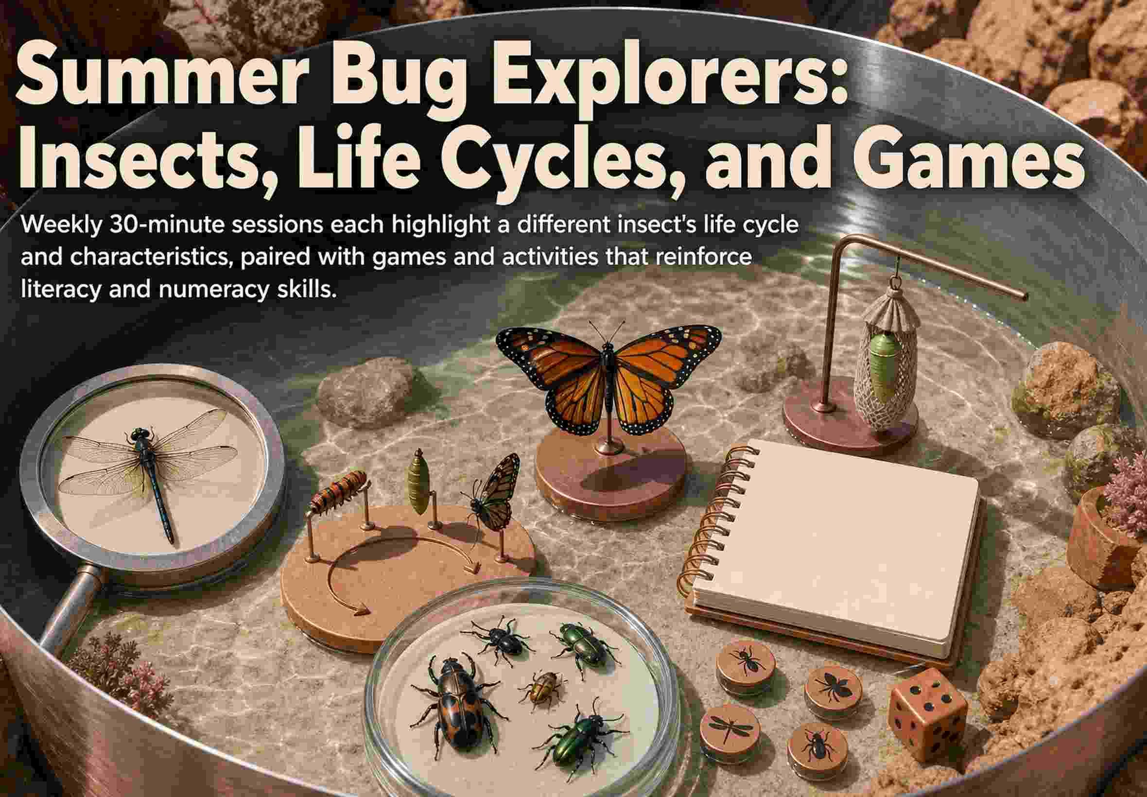 Summer Bug Explorers: Insects, Life Cycles, and Games