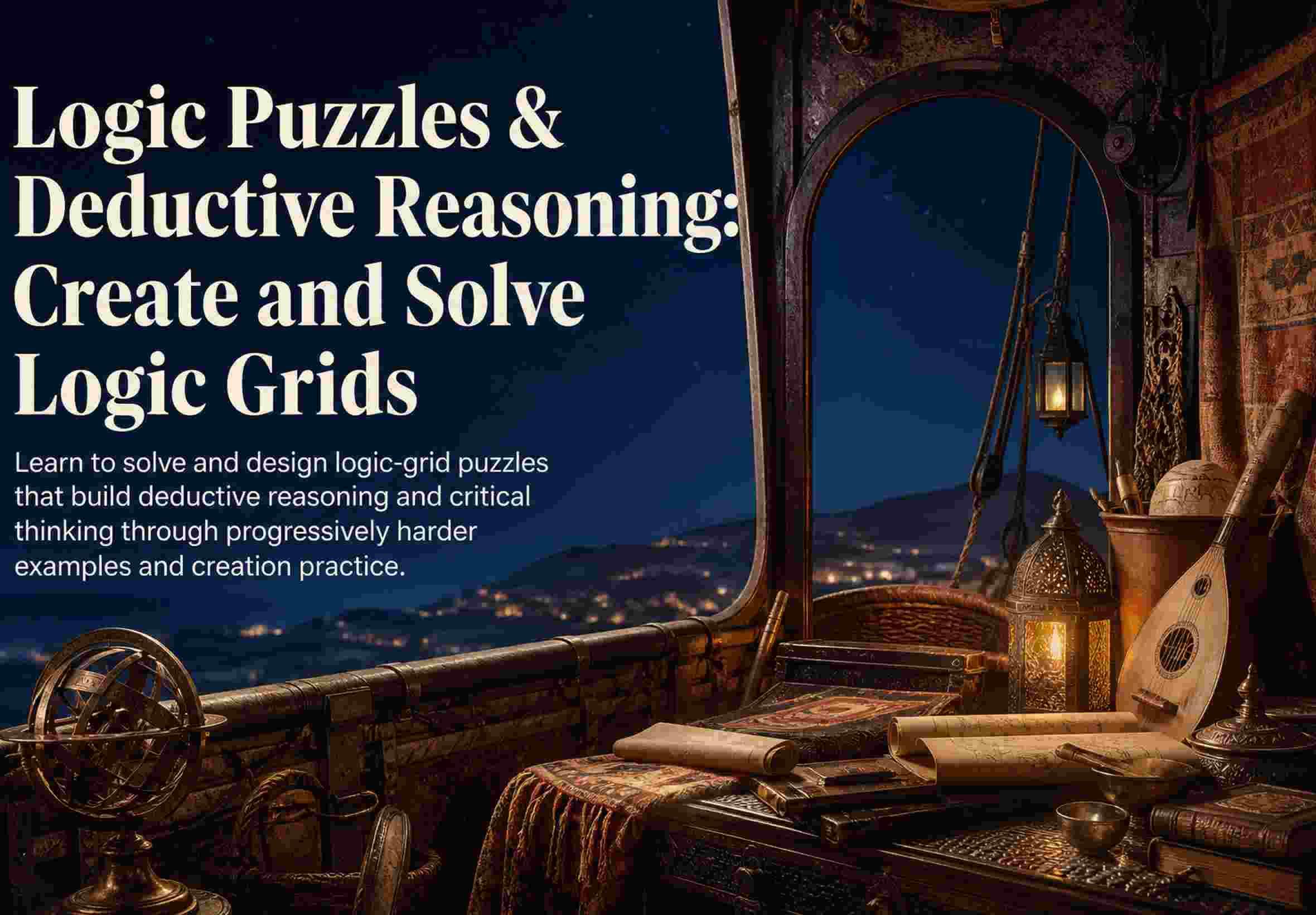 Logic Puzzles & Deductive Reasoning: Create and Solve Logic Grids