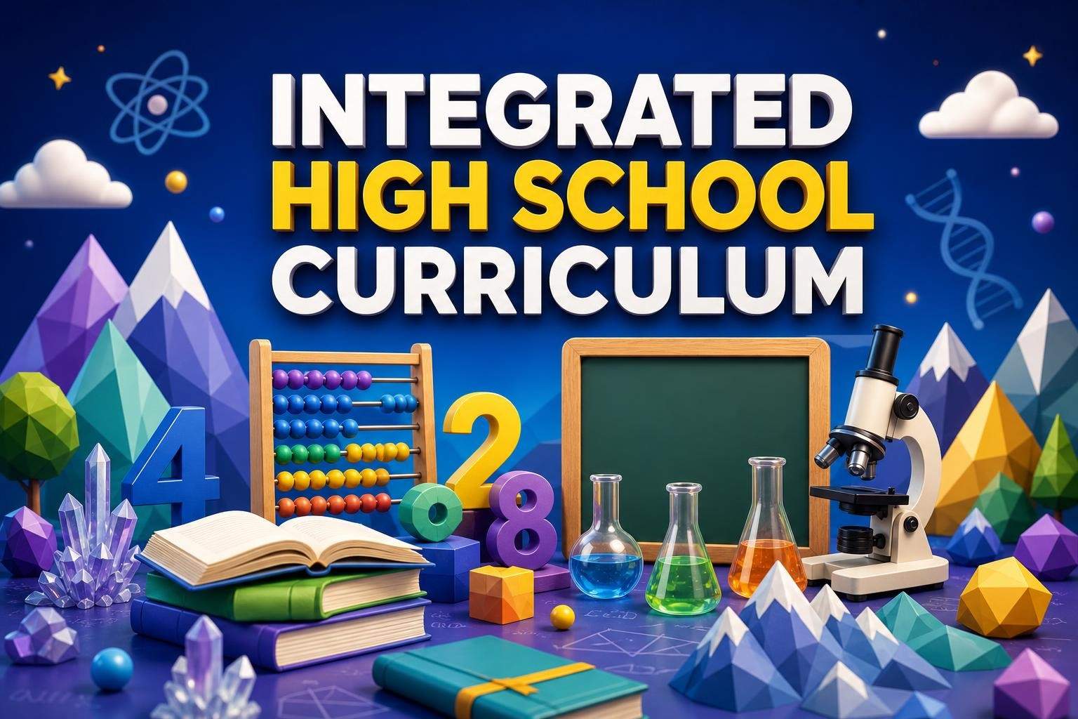 Integrated High School Curriculum: English, Math, Science, History and More