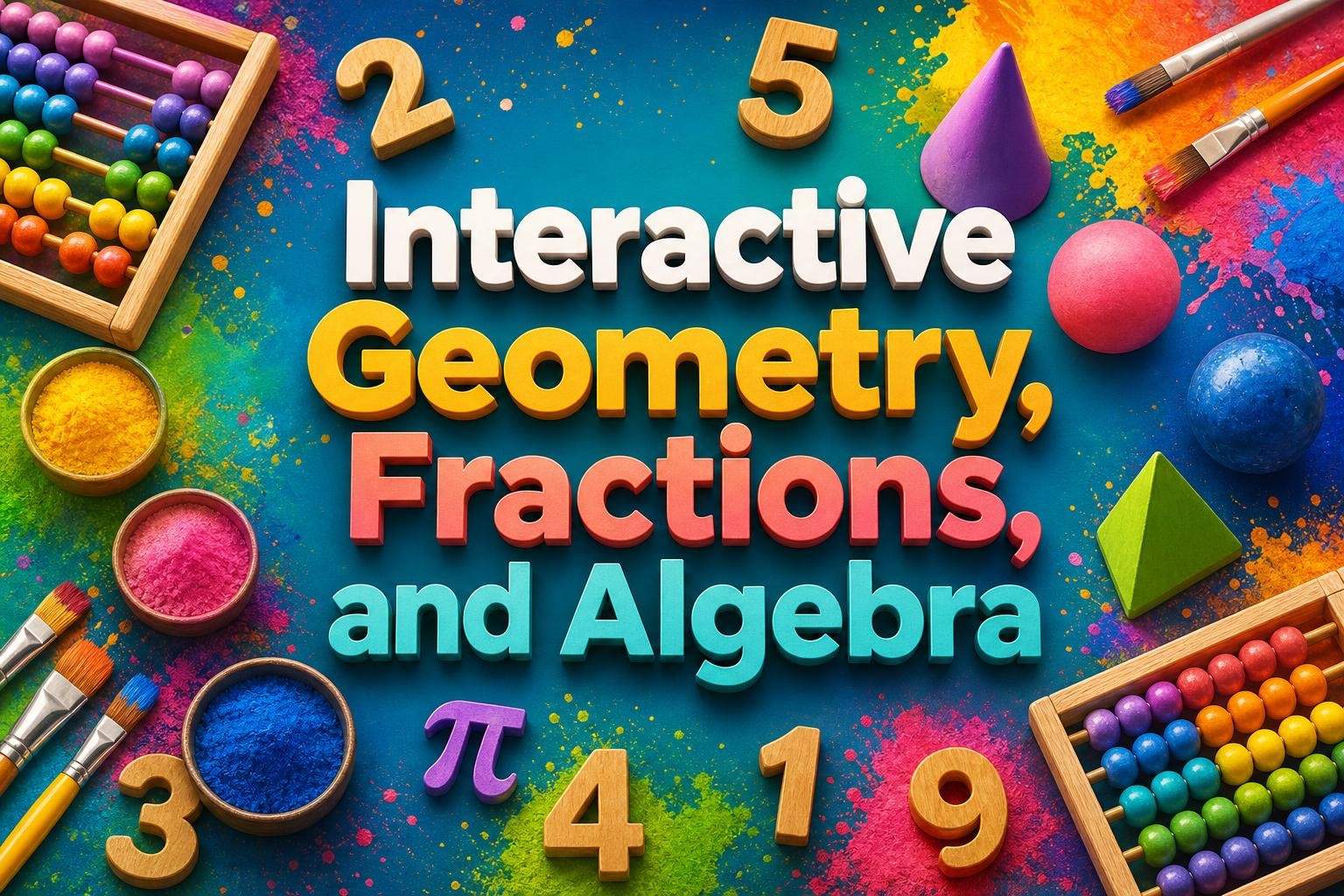 Make Math Fun: Interactive Geometry, Fractions, and Algebra
