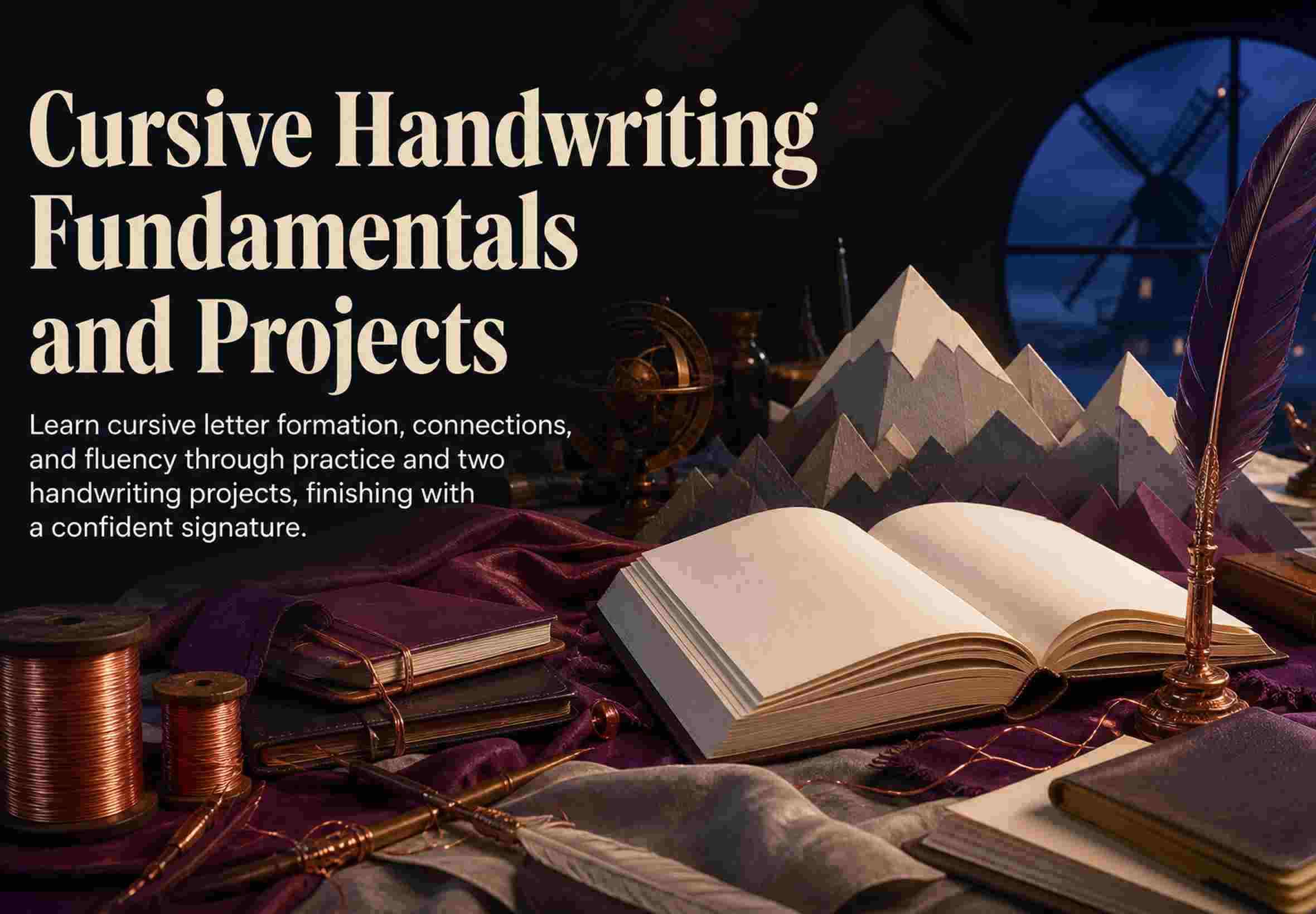 Cursive Handwriting Fundamentals and Projects