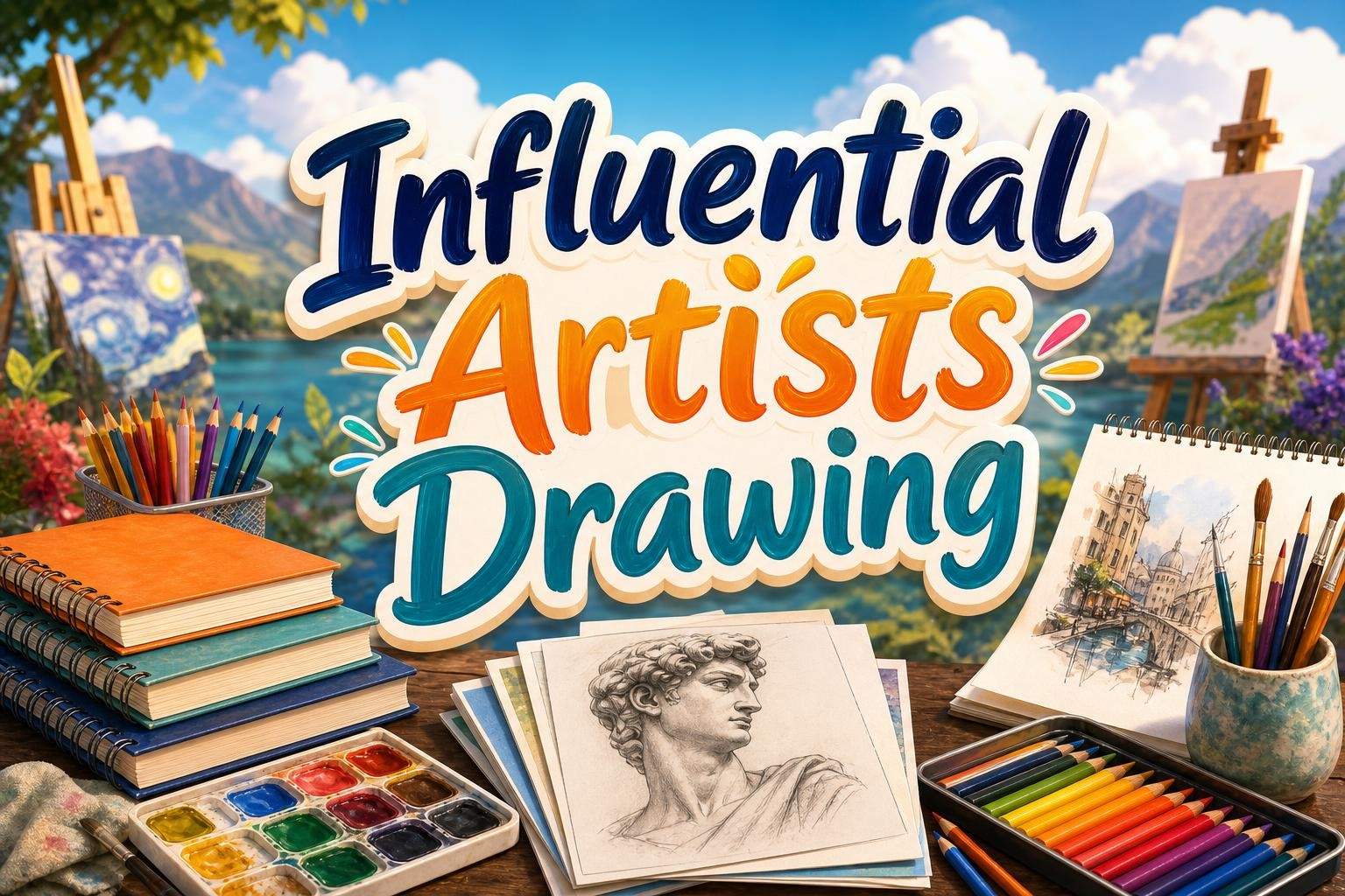 Introduction to Influential Artists: Guided Drawing of Famous Works