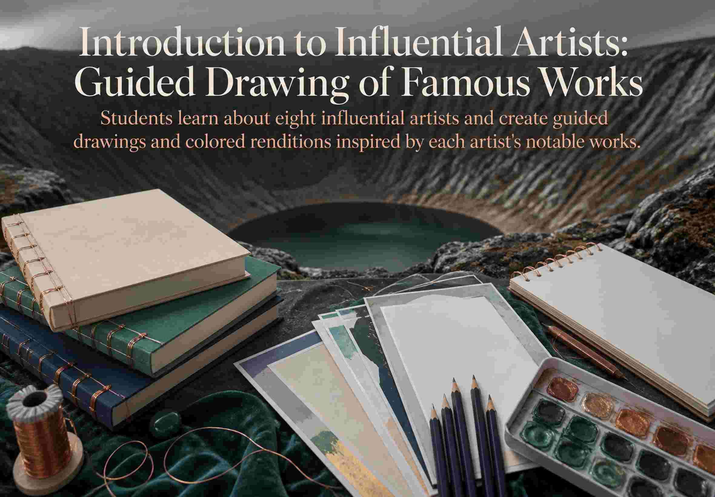 Introduction to Influential Artists: Guided Drawing of Famous Works