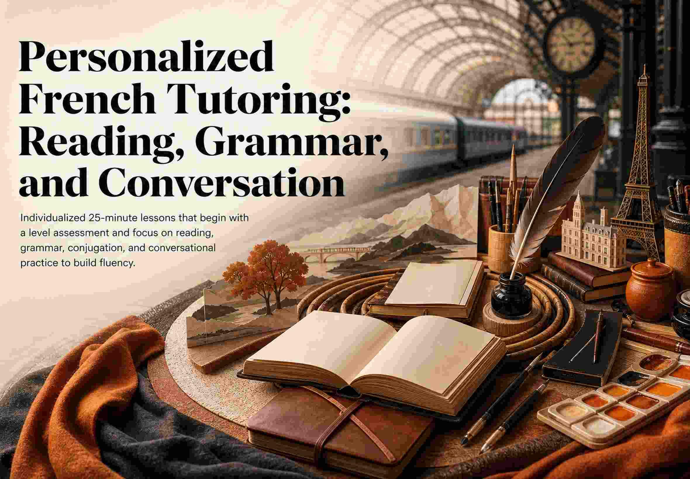 Personalized French Tutoring: Reading, Grammar, and Conversation
