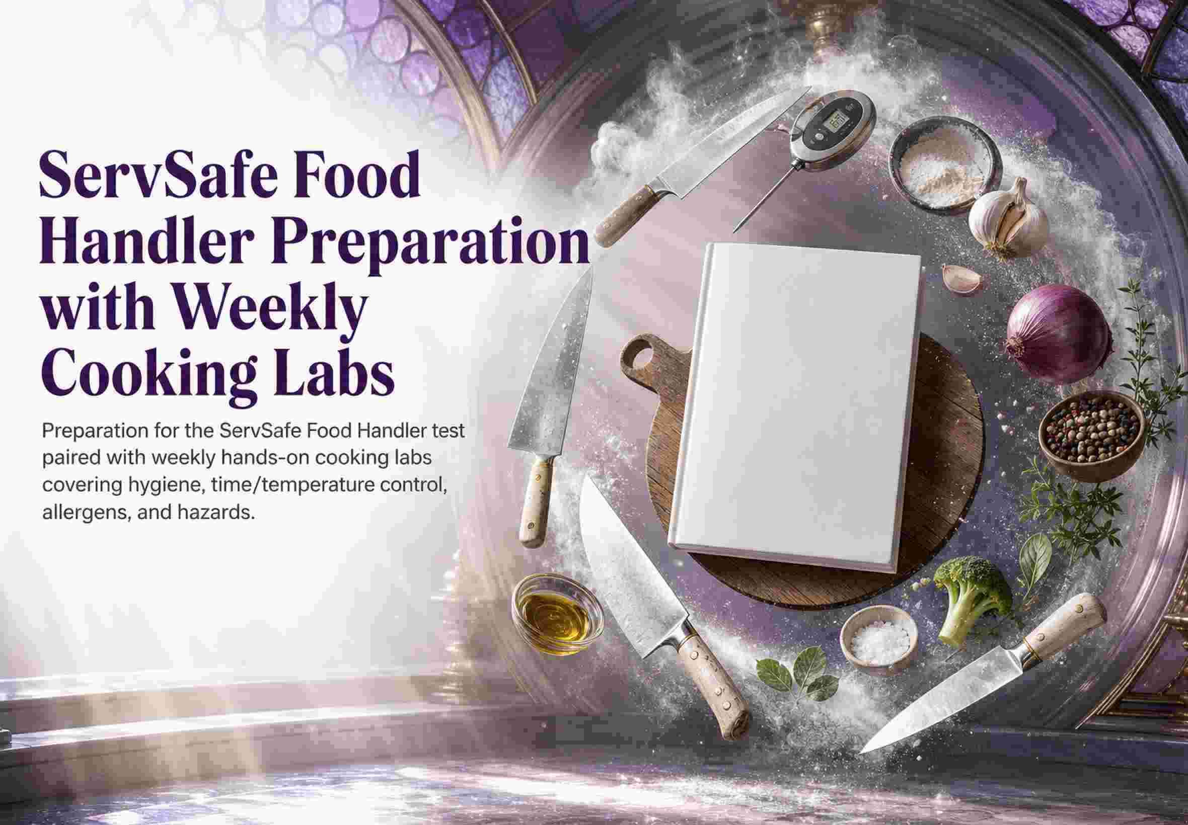 ServSafe Food Handler Preparation with Weekly Cooking Labs