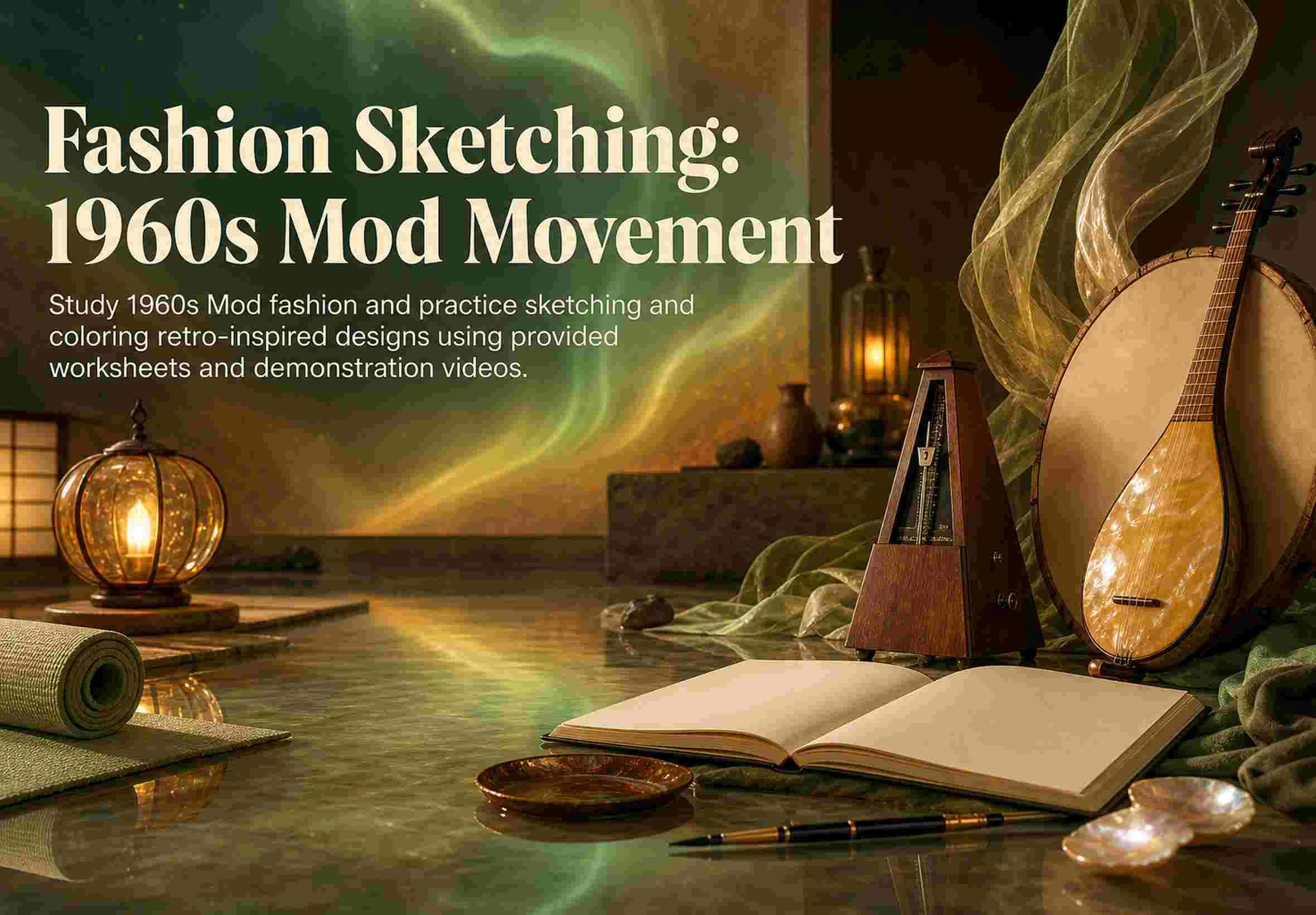 Fashion Sketching: 1960s Mod Movement
