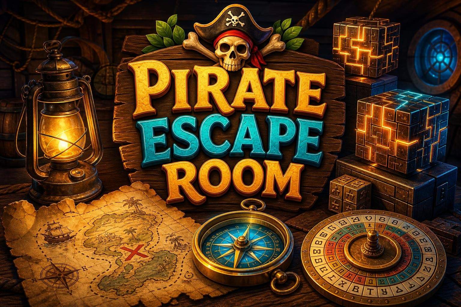 Pirate Escape Room: Codes, Ciphers, and Logic Puzzles