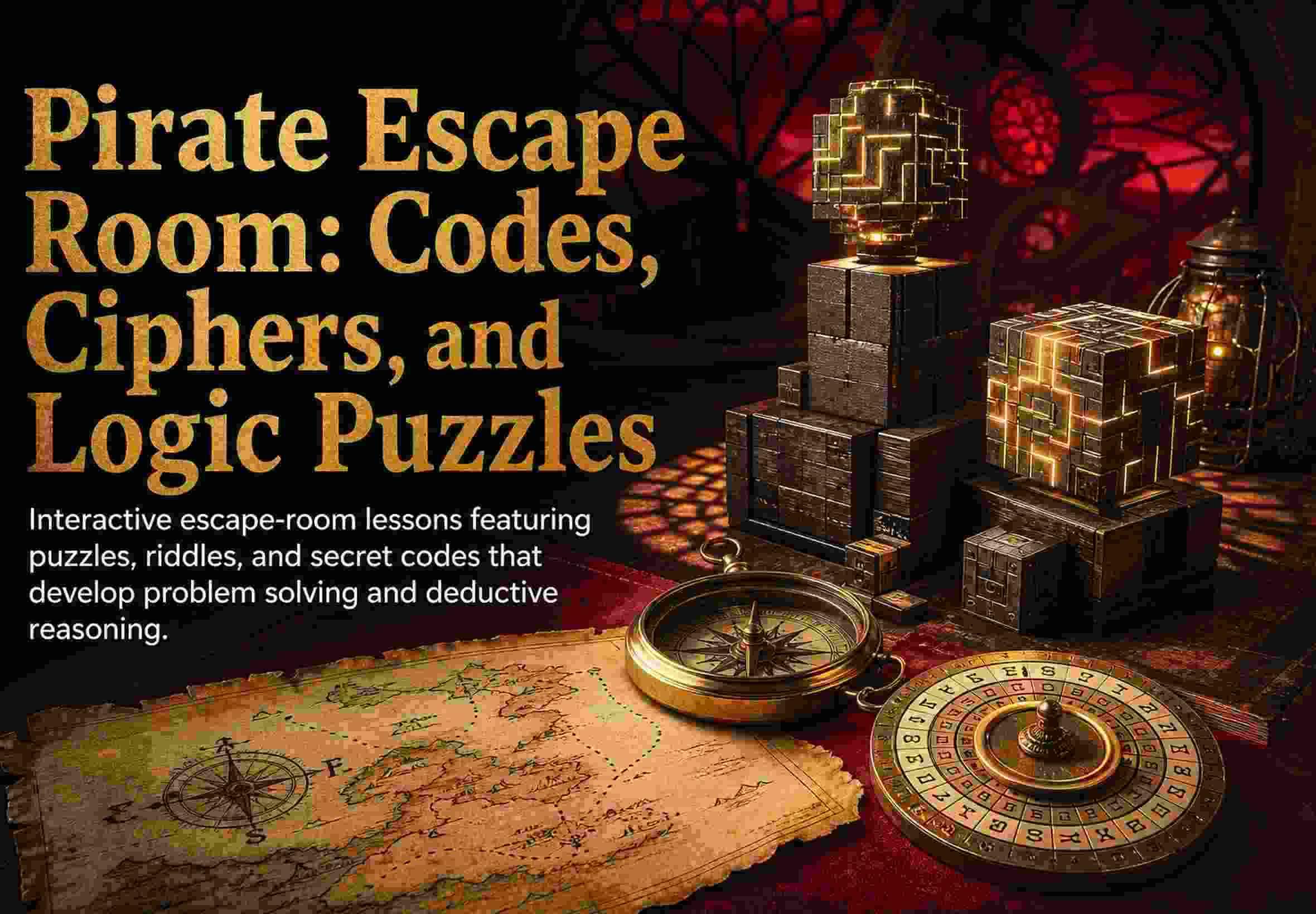 Pirate Escape Room: Codes, Ciphers, and Logic Puzzles