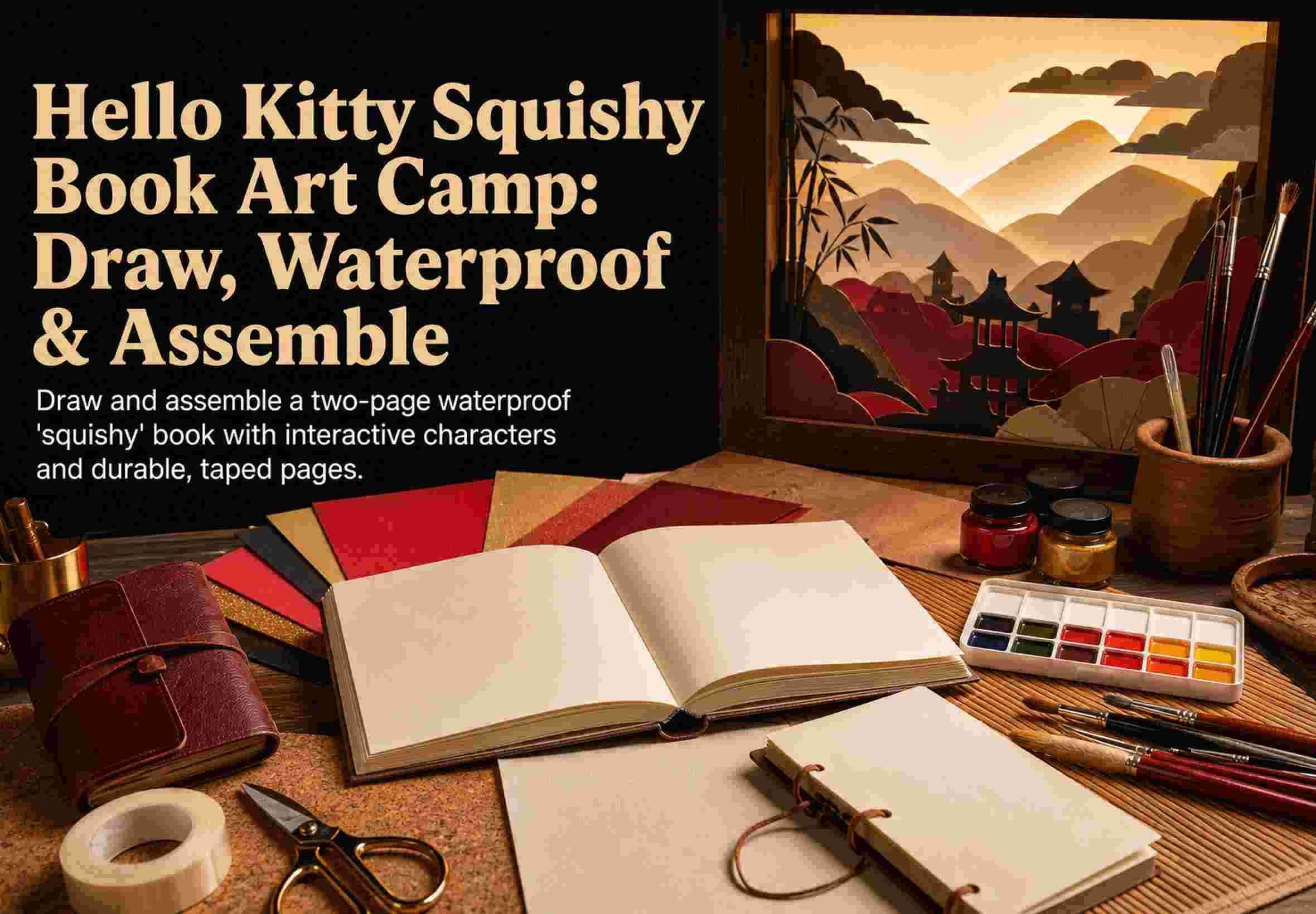 Hello Kitty Squishy Book Art Camp: Draw, Waterproof & Assemble