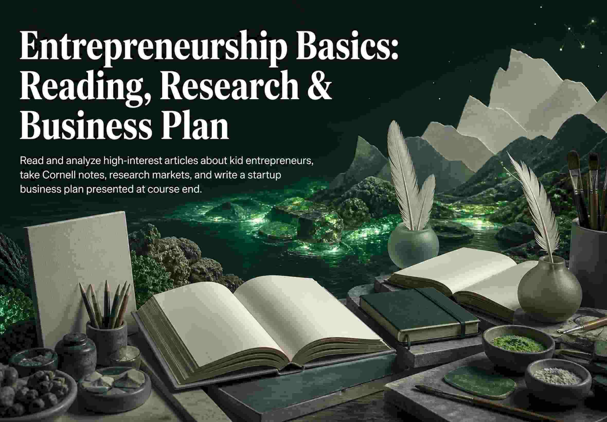 Entrepreneurship Basics: Reading, Research & Business Plan