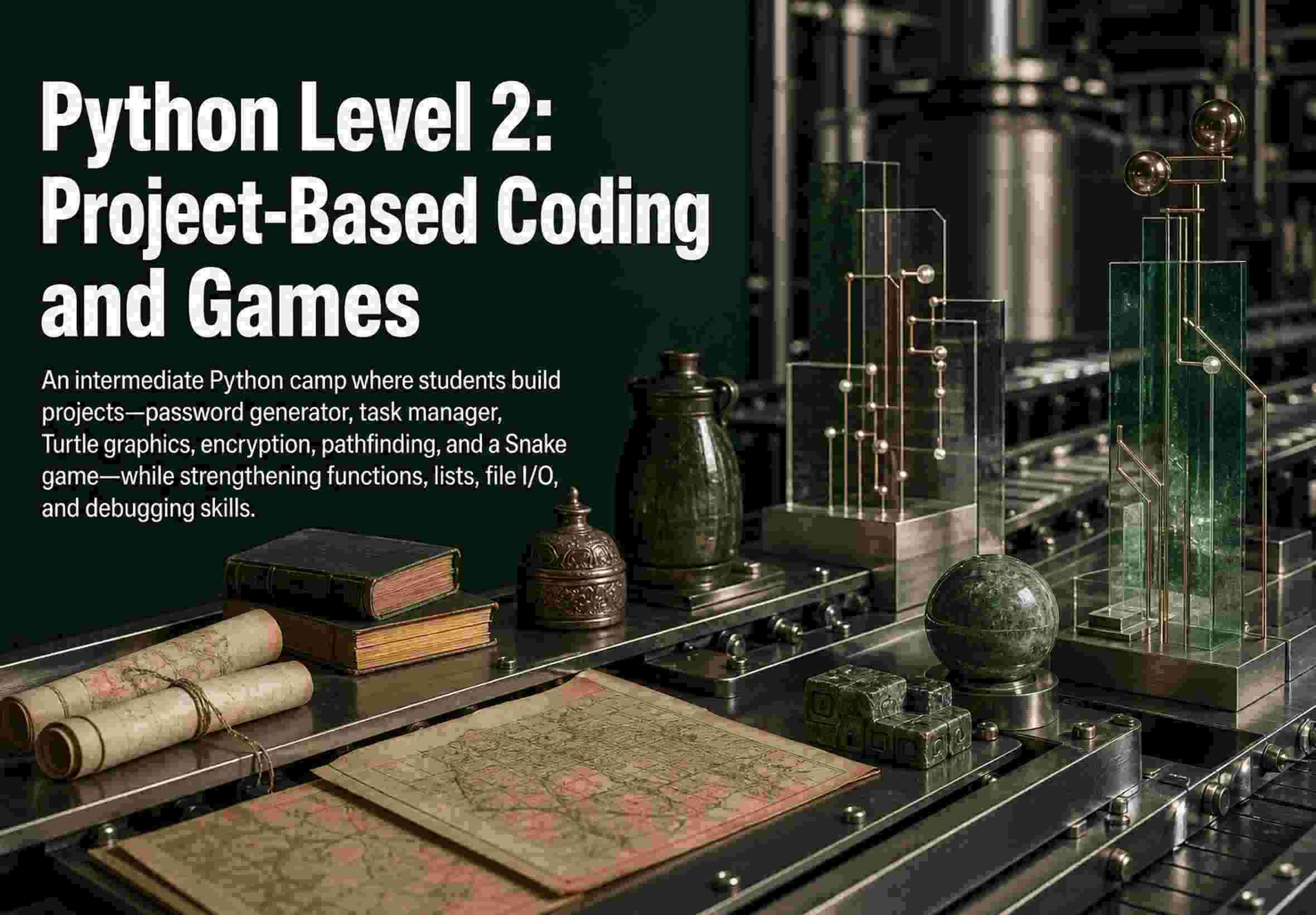 Python Level 2: Project-Based Coding and Games