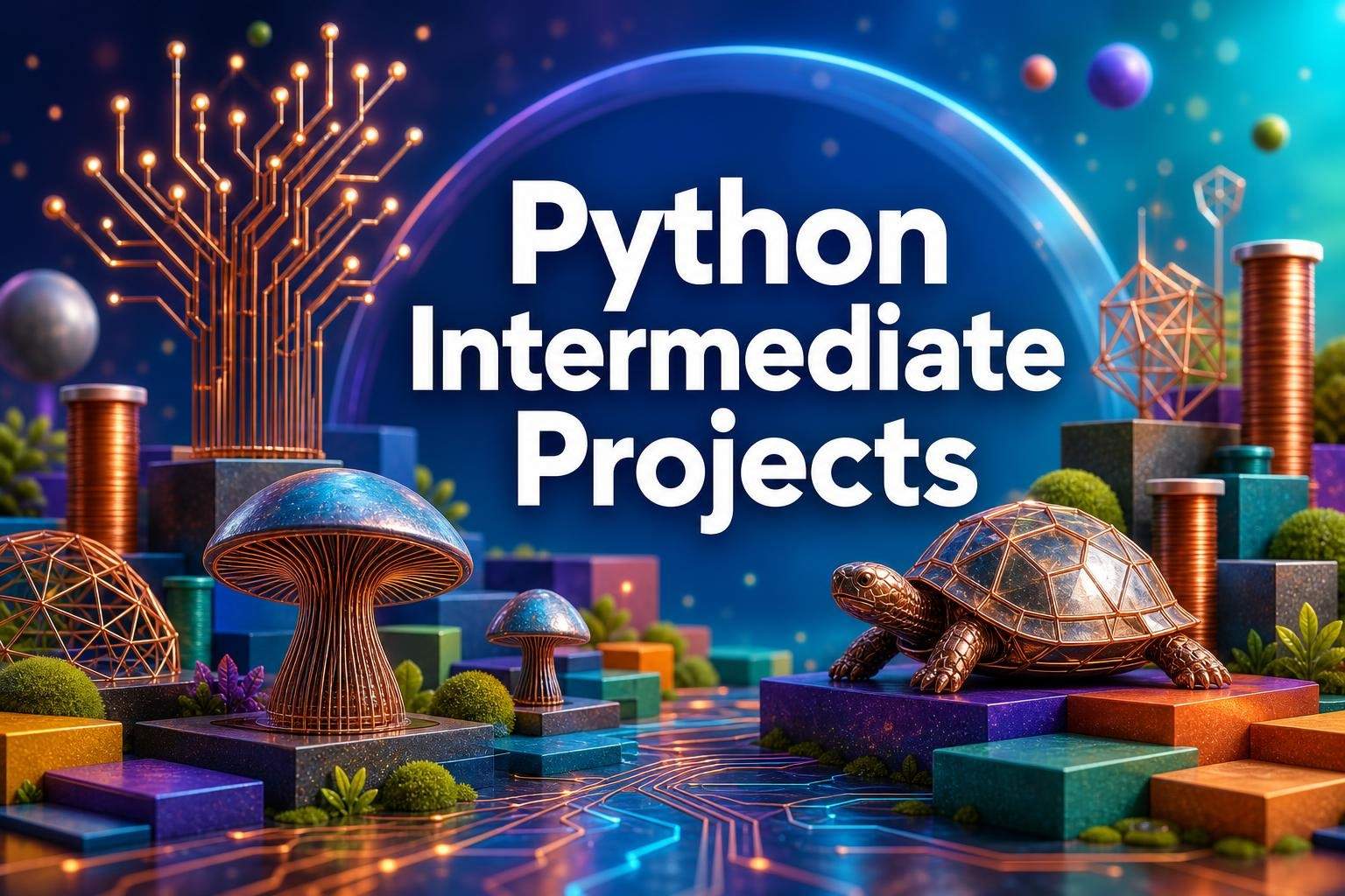 Python Level 2: Intermediate Projects with Turtle and File I/O