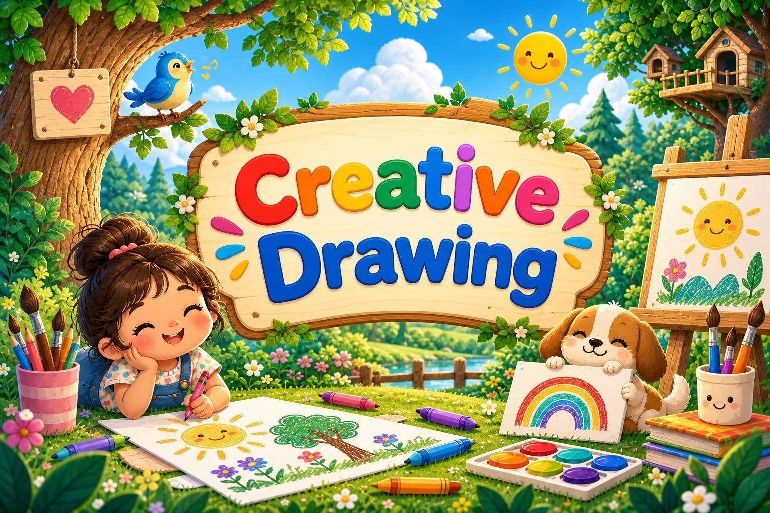 Creative Drawing: Guided Free and Themed Drawing Sessions