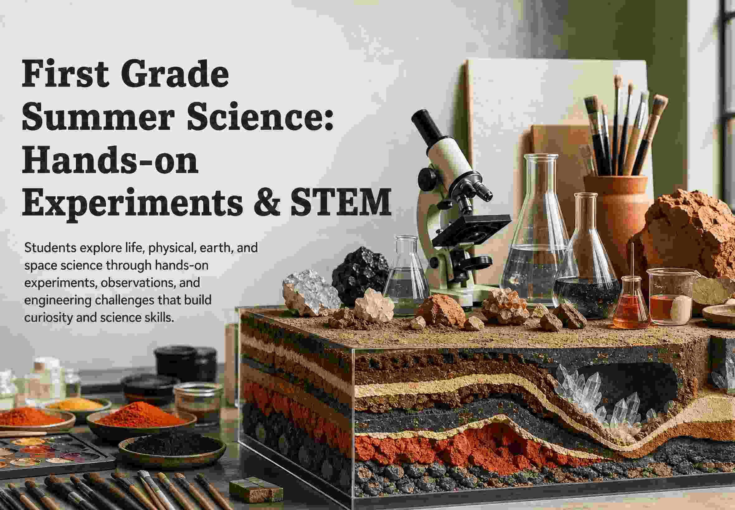 First Grade Summer Science: Hands-on Experiments & STEM