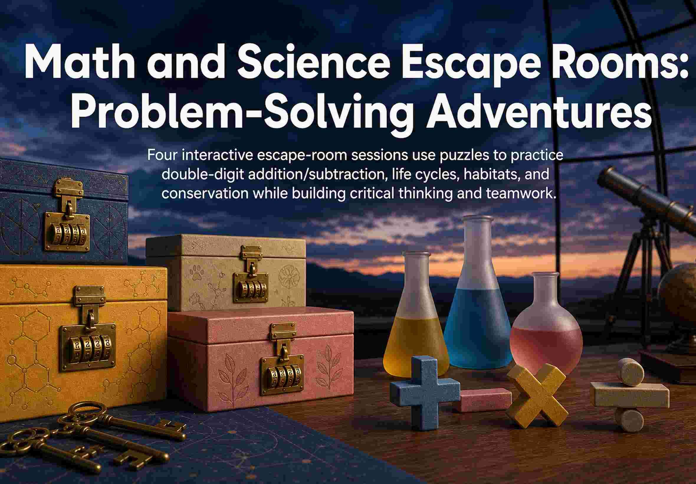 Math and Science Escape Rooms: Problem-Solving Adventures