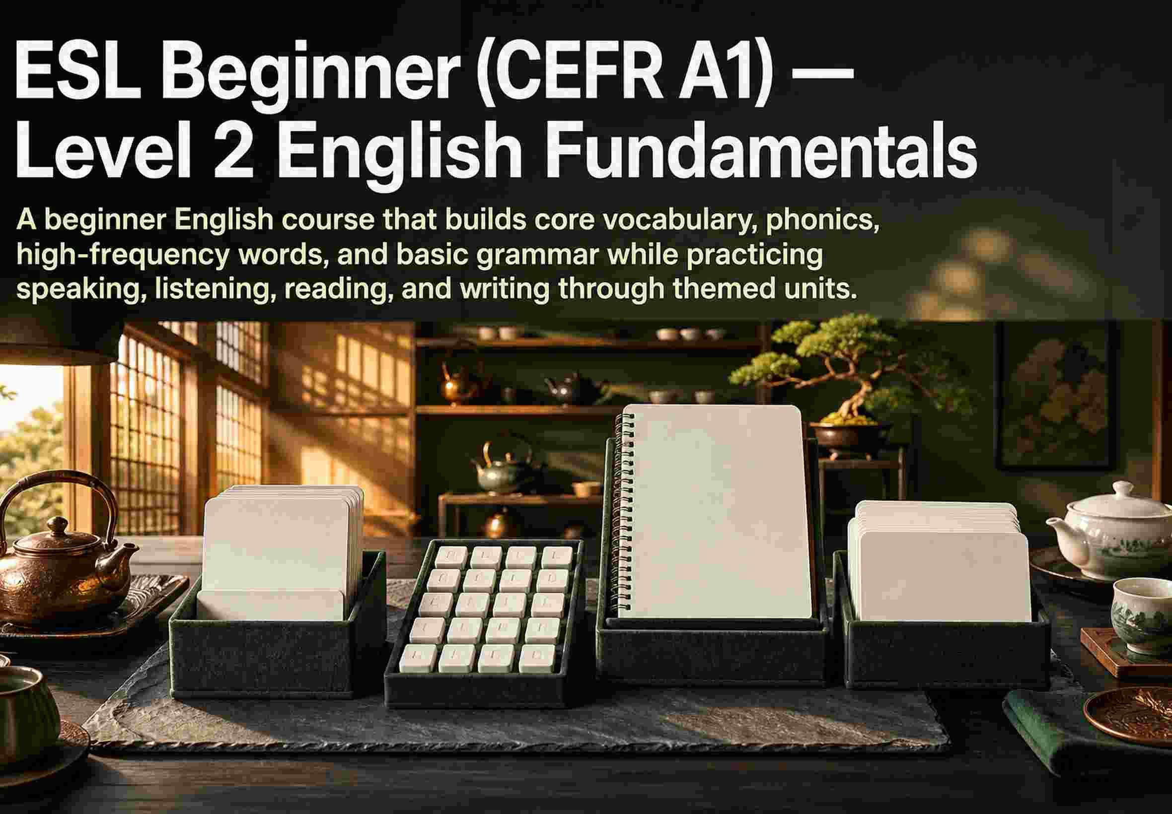 ESL Beginner (CEFR A1) — Level 2 English Fundamentals