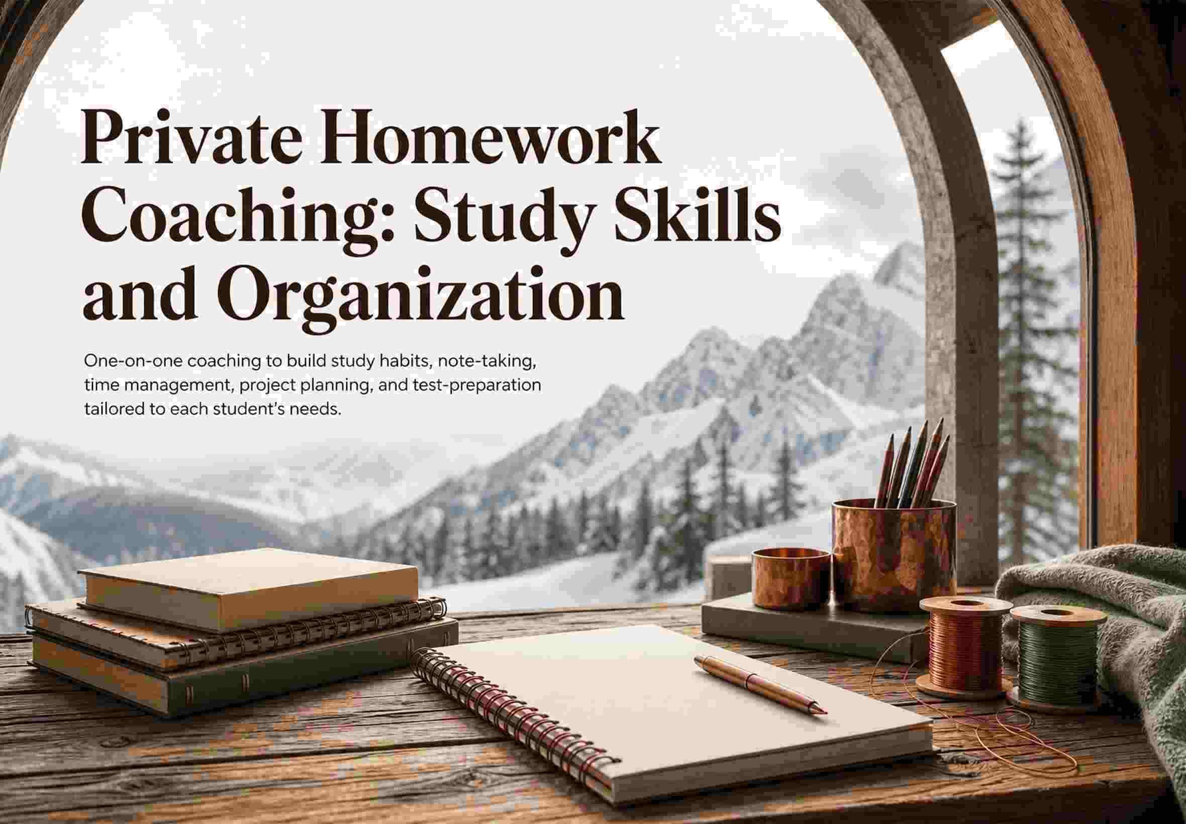 Private Homework Coaching: Study Skills and Organization